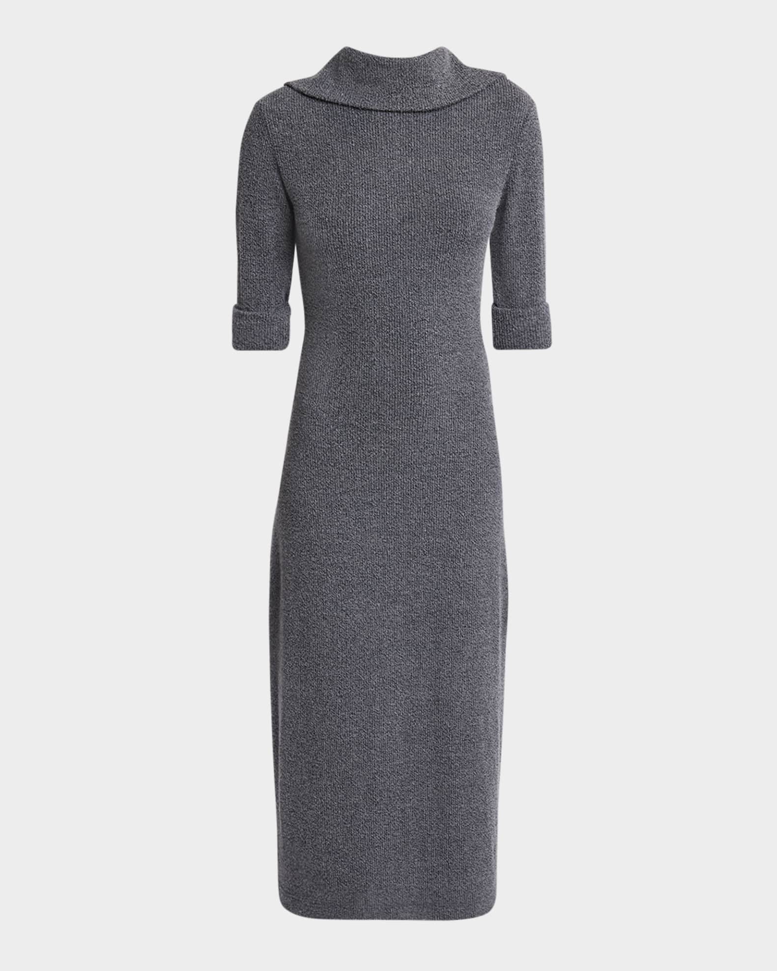 Cerine Ribbed Boucle Midi Dress 0