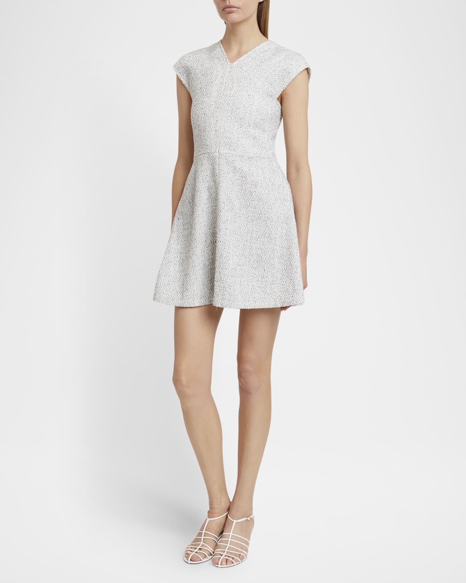 【I AM MARI】Maen Pearl Cubic Tweed One Piece Proenza Schouler White Label Maryam Tweed Mini Dress