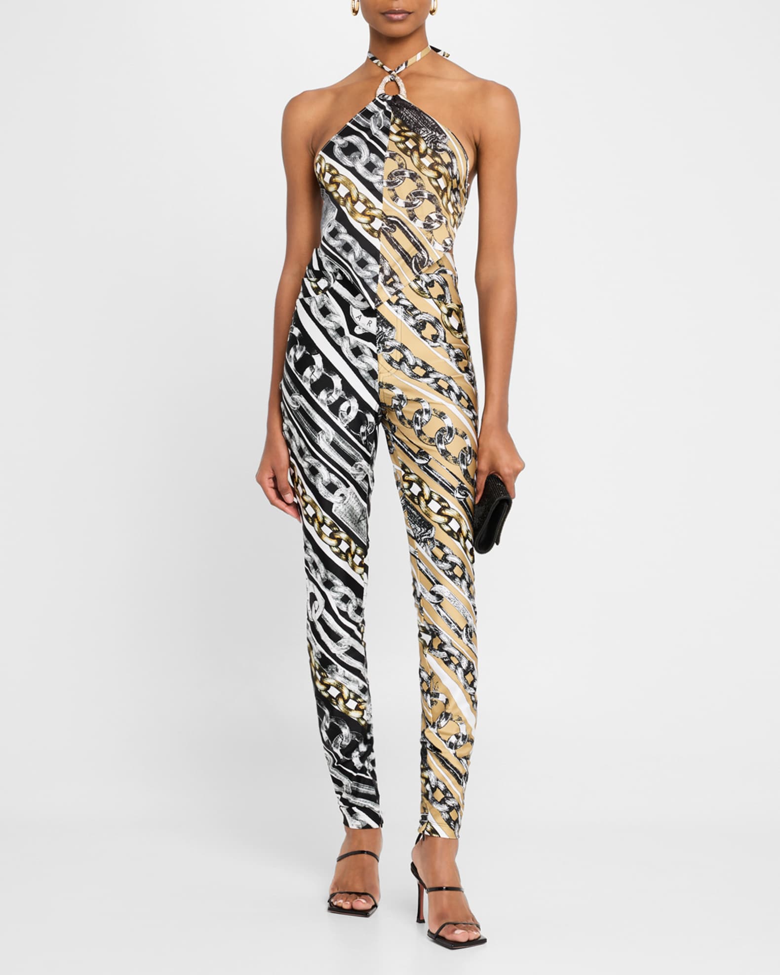 Chain-Print Legging Pants 1