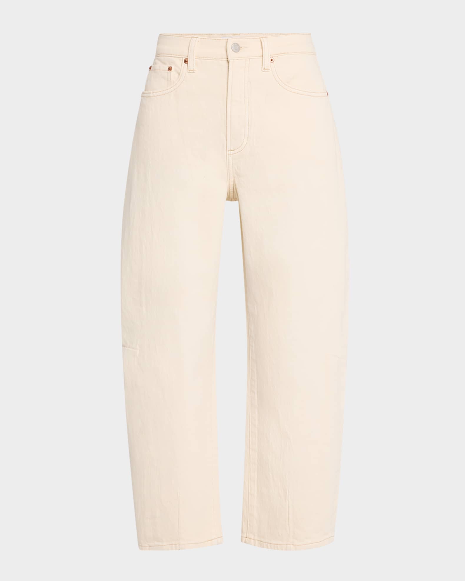Eli High-Rise Arched-Leg Jeans 0