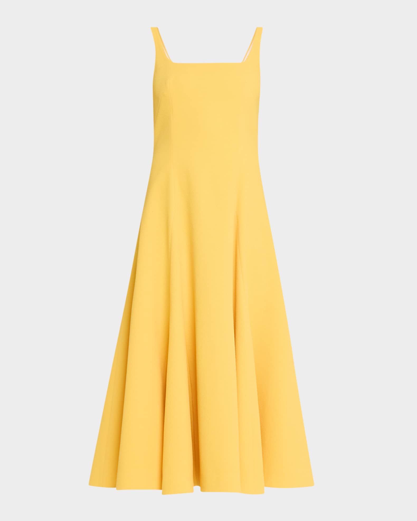 Neith Square-Neck Sleeveless Midi Dress 0