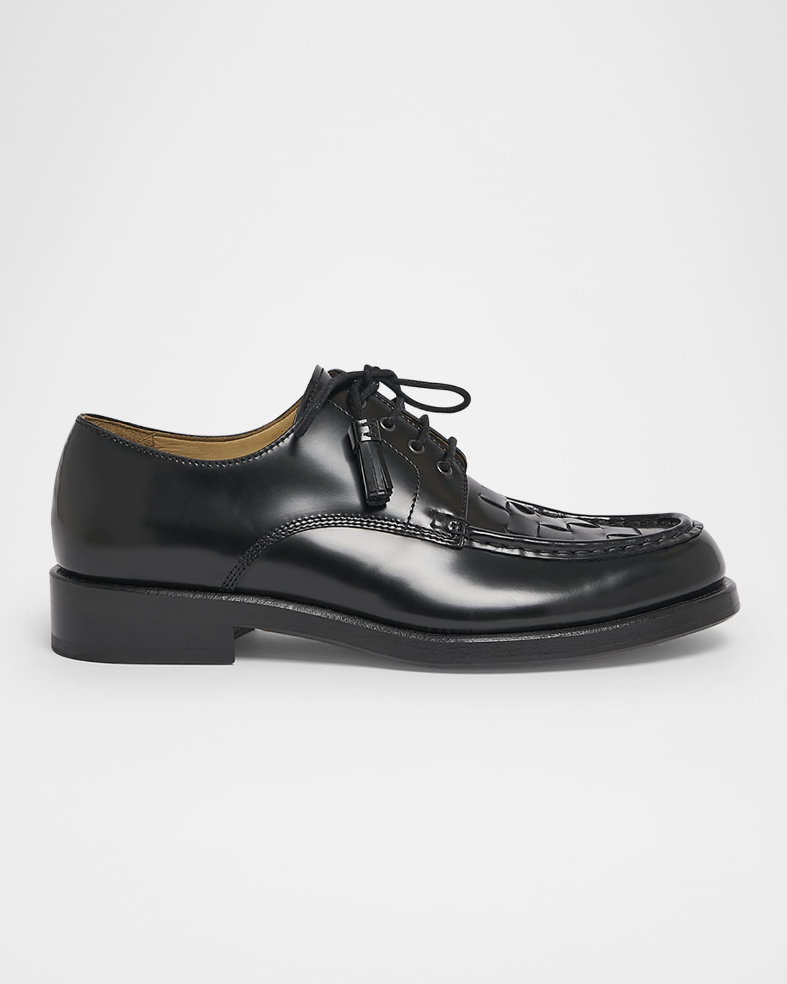 Men's Les Derbies Tressees Leather Derby Shoes 0