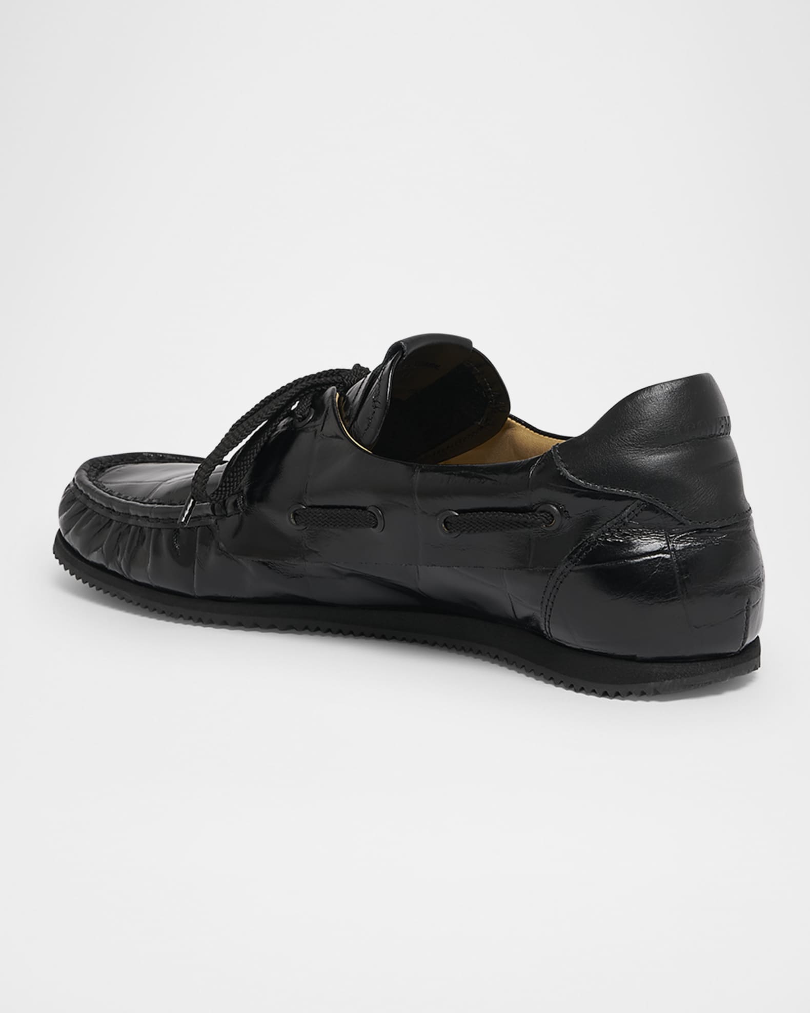 ジャックムス カーフレザーシューズ ブラック JACQUEMUS ジャックムス FW24 LES MOCASSINS CARRE / BLK - NUBIAN