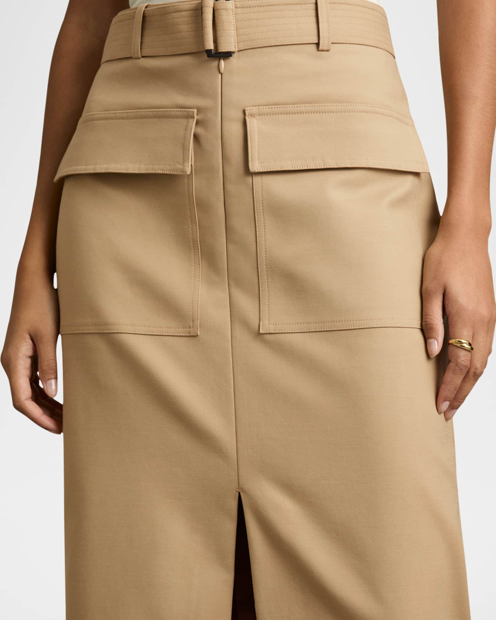 Reiss khaki skirt best sale