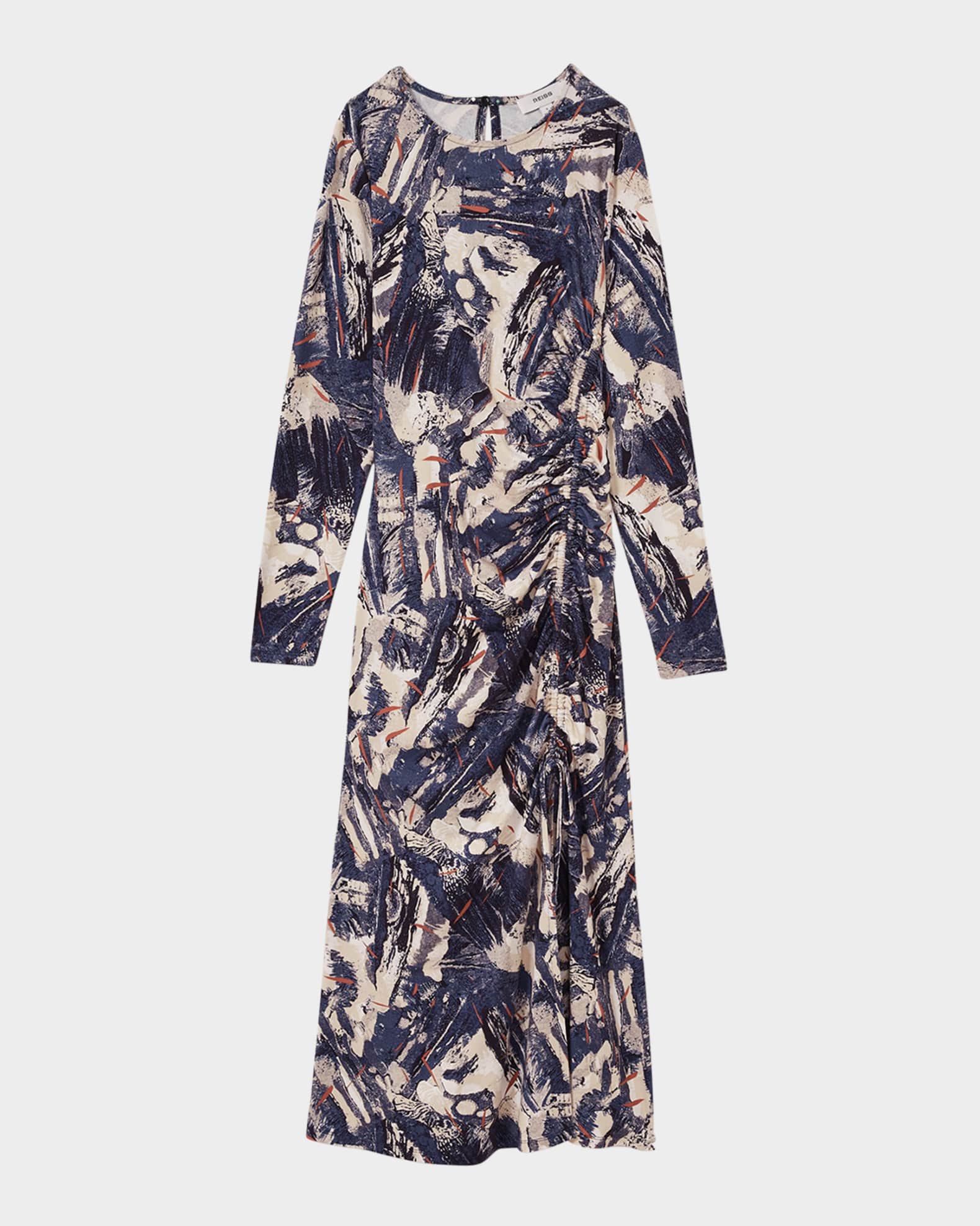 Riyo Abstract-Print Midi Dress 0