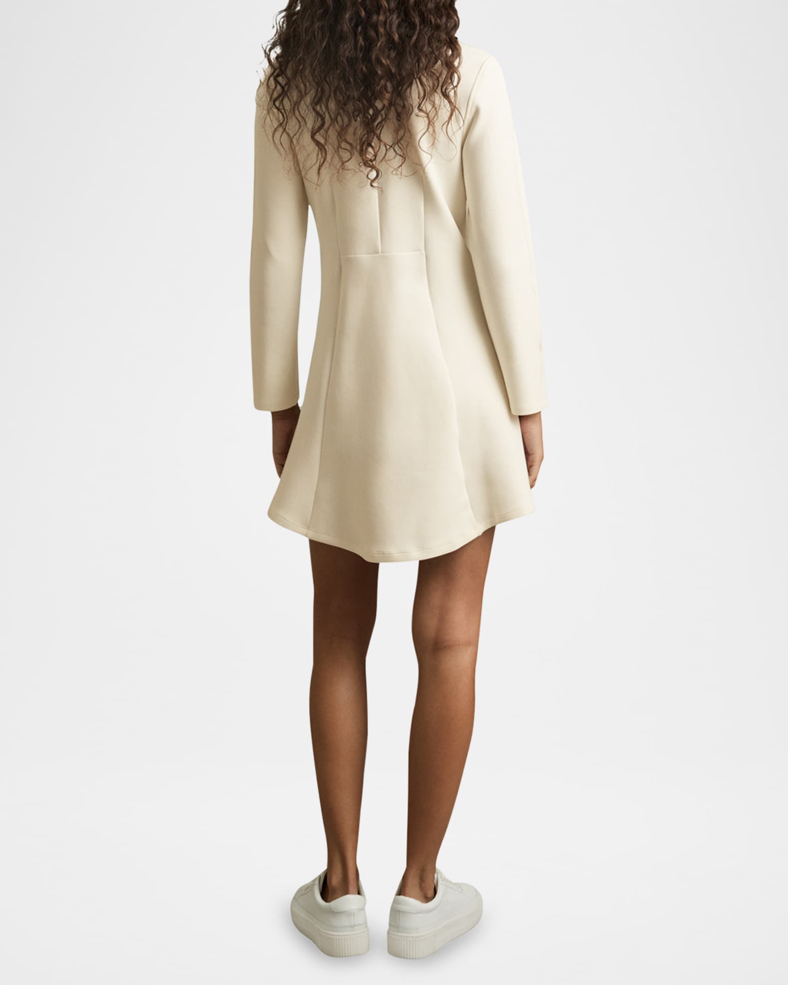 Reiss Krysta Turtleneck Interlock Jersey Mini Dress Neiman Marcus