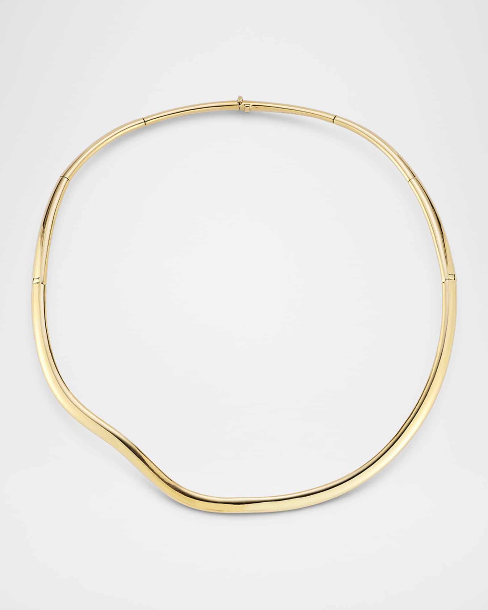 Julian 18K Yellow Gold Wave Necklace, 15"L 0