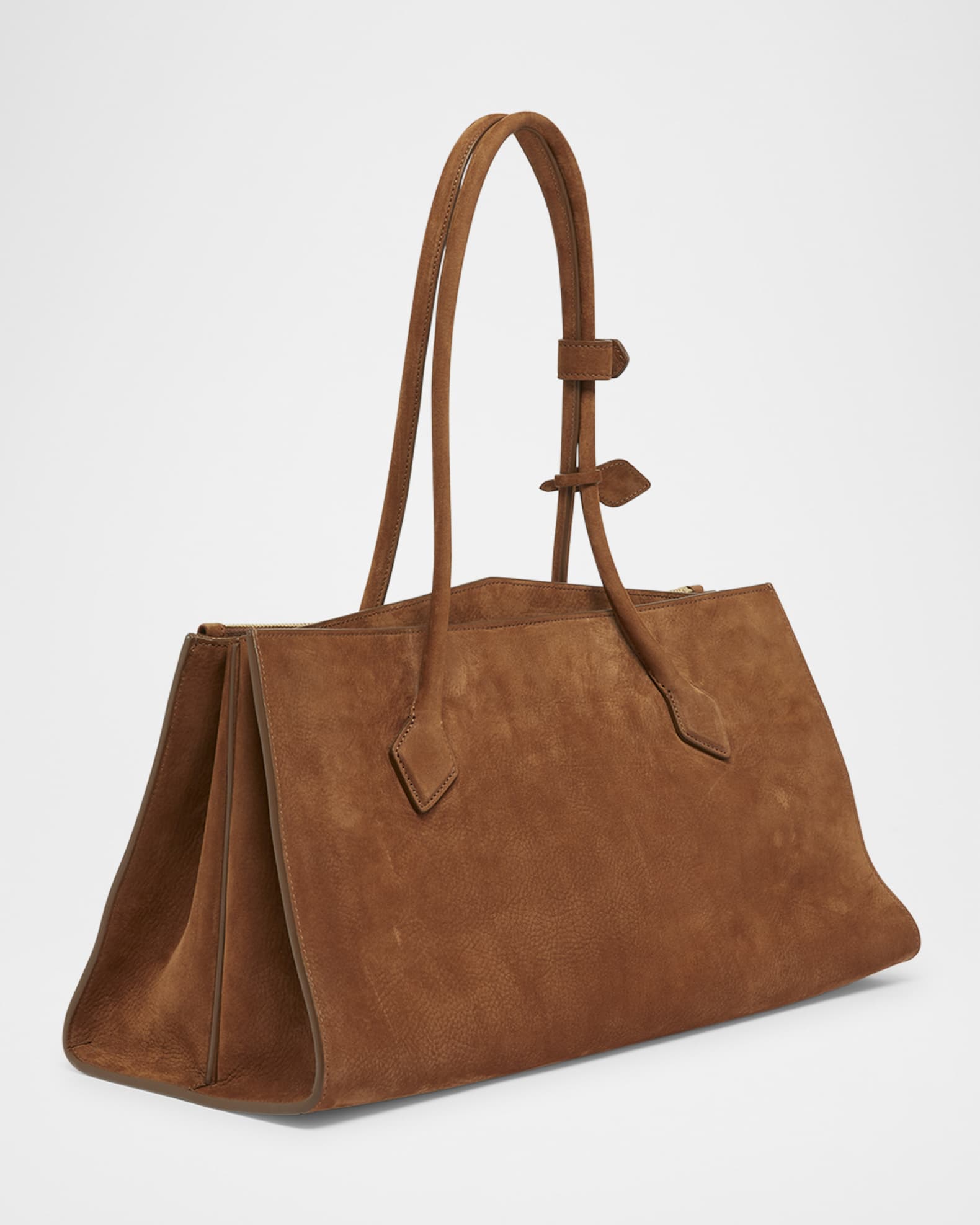 ALAIA Le Teckel Tote Bag in Suede and Leather | Neiman Marcus