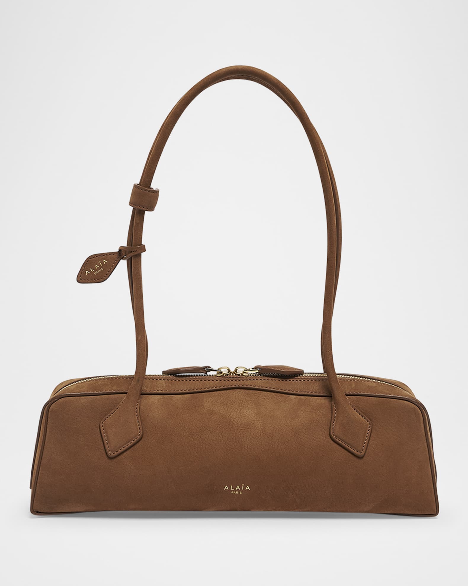 Le Teckel Medium Suede Shoulder Bag 0