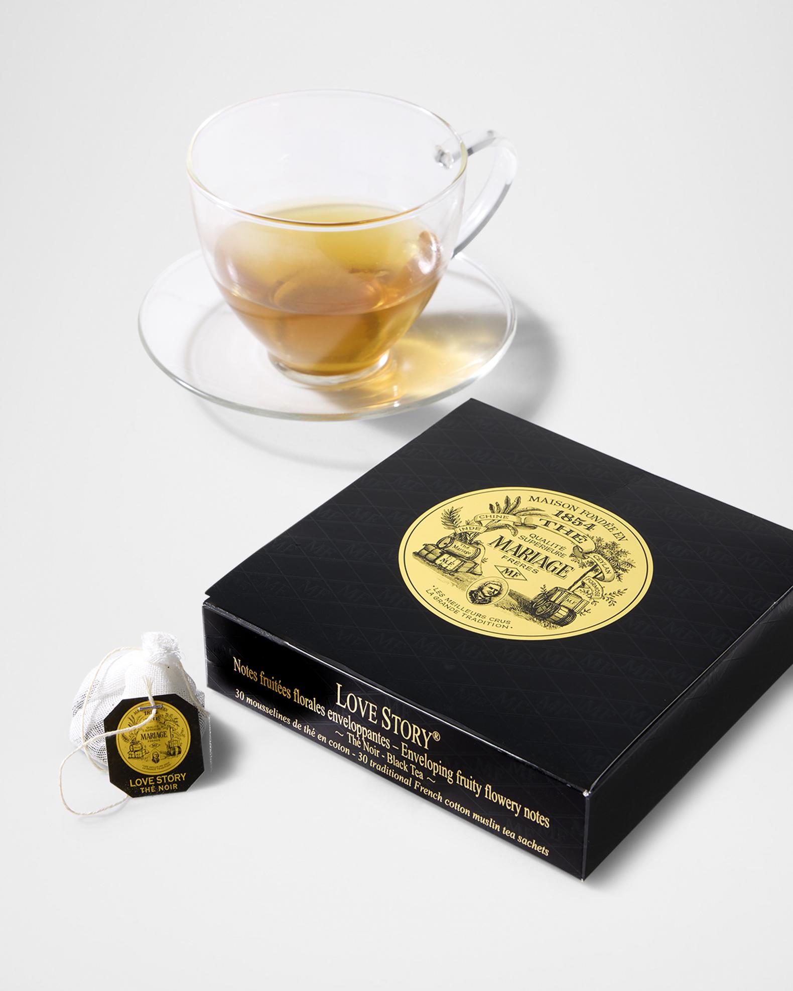Mariage Freres International Love Story Black Tea Box, 30 Tea Sachets ...