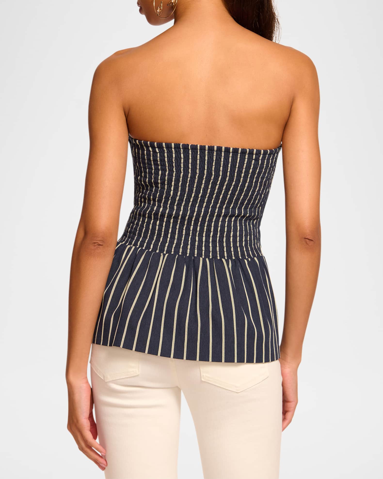Tiffany Striped Button-Front Top - Thumbnail 2