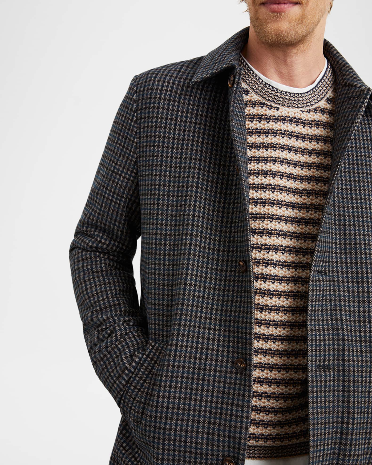 Boston | Norwich Micro-check Overcoat
