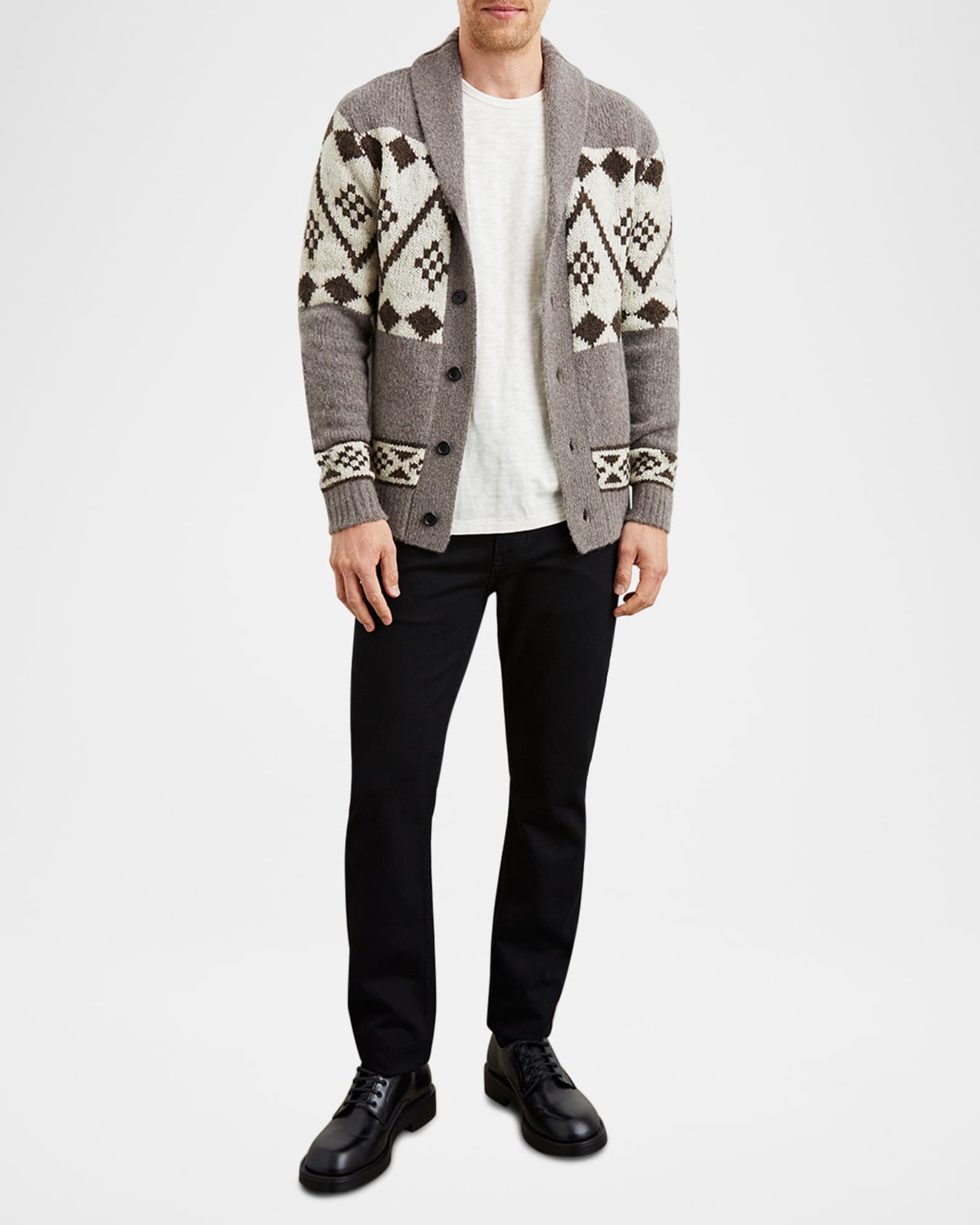 Men's Kallio Geometric Cardigan 1
