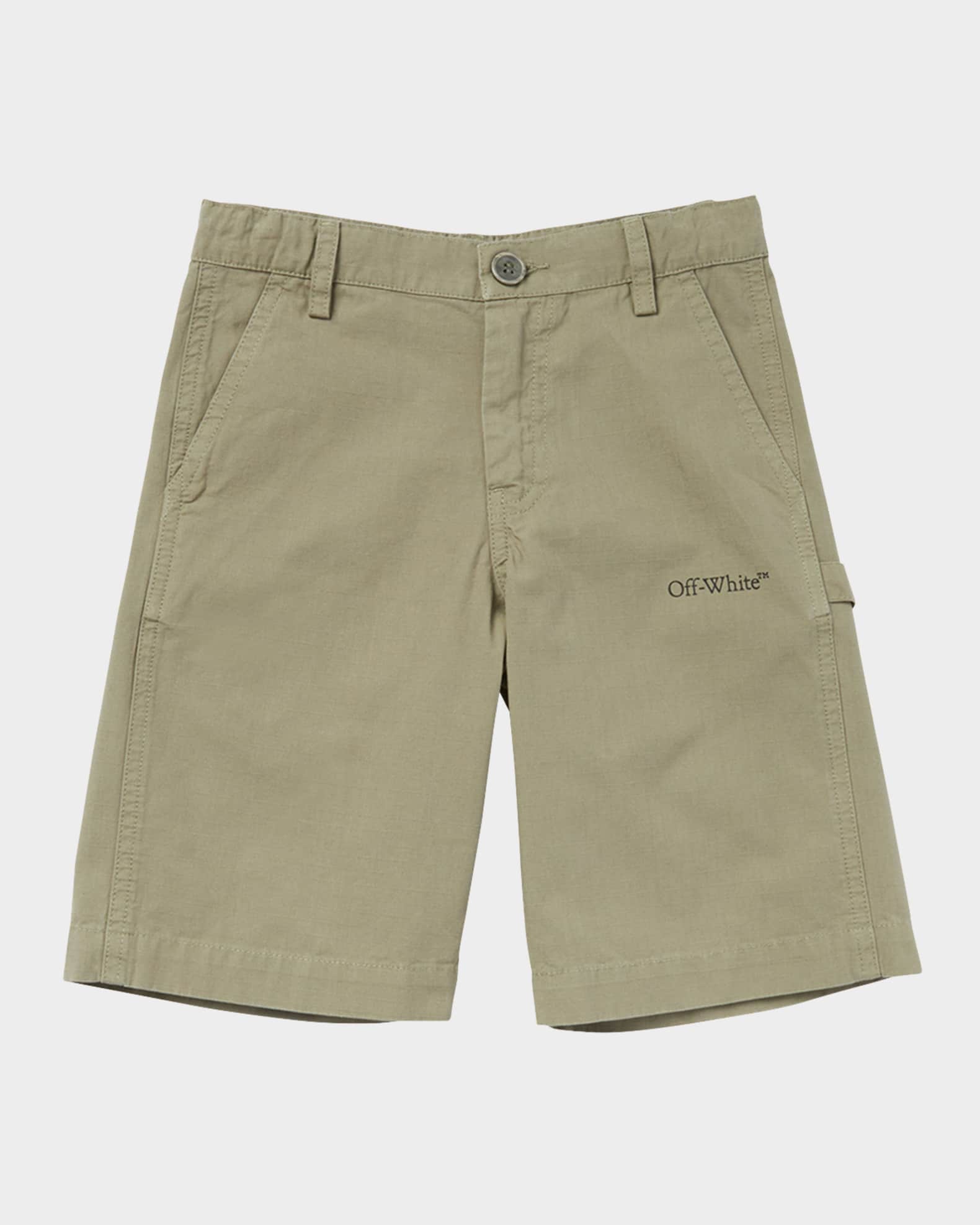 Boy's Bookish Diagonal Worker Shorts 0