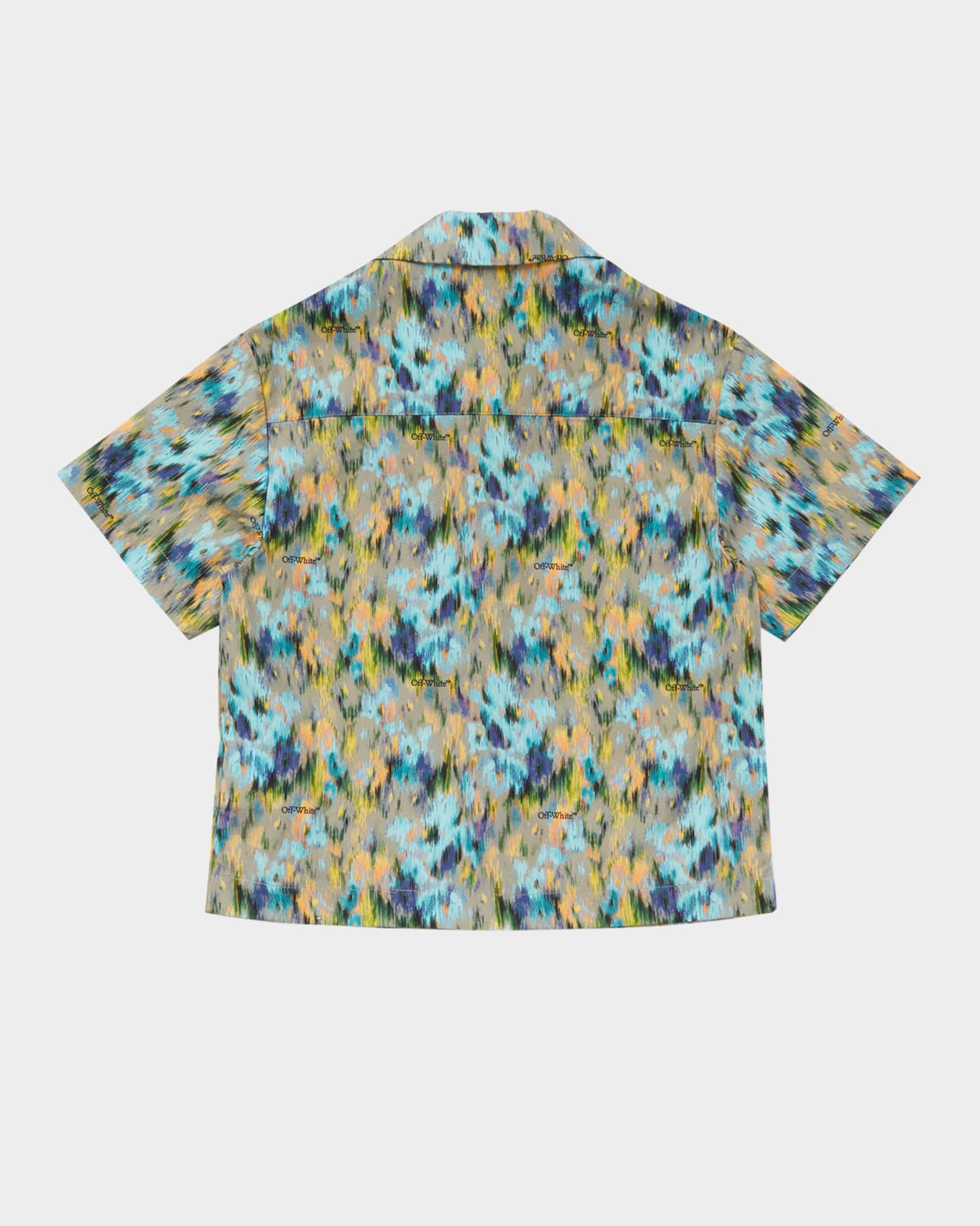 Boy's Watercolor-Print Short-Sleeve Shirt 1