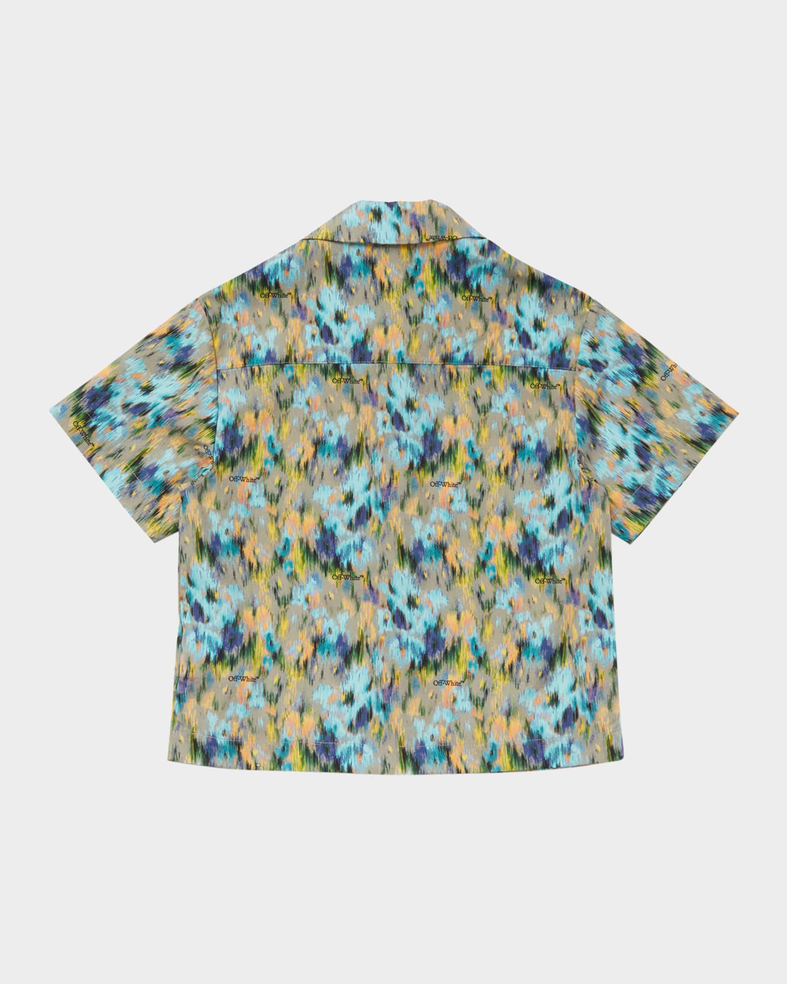 Boy's Watercolor-Print Short-Sleeve Shirt 1
