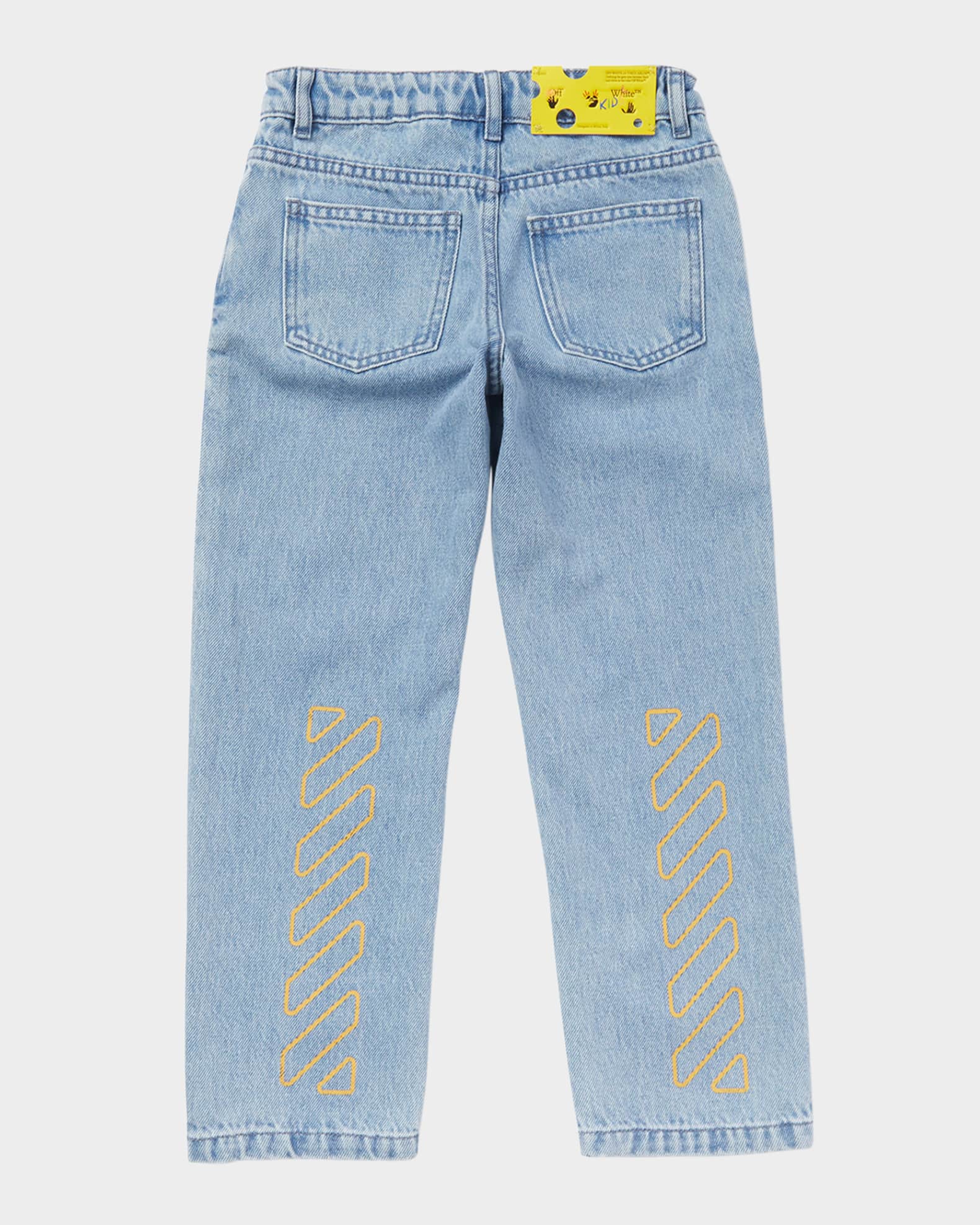 Boy's Bookish Diagonal Straight-Leg Denim Pants 1