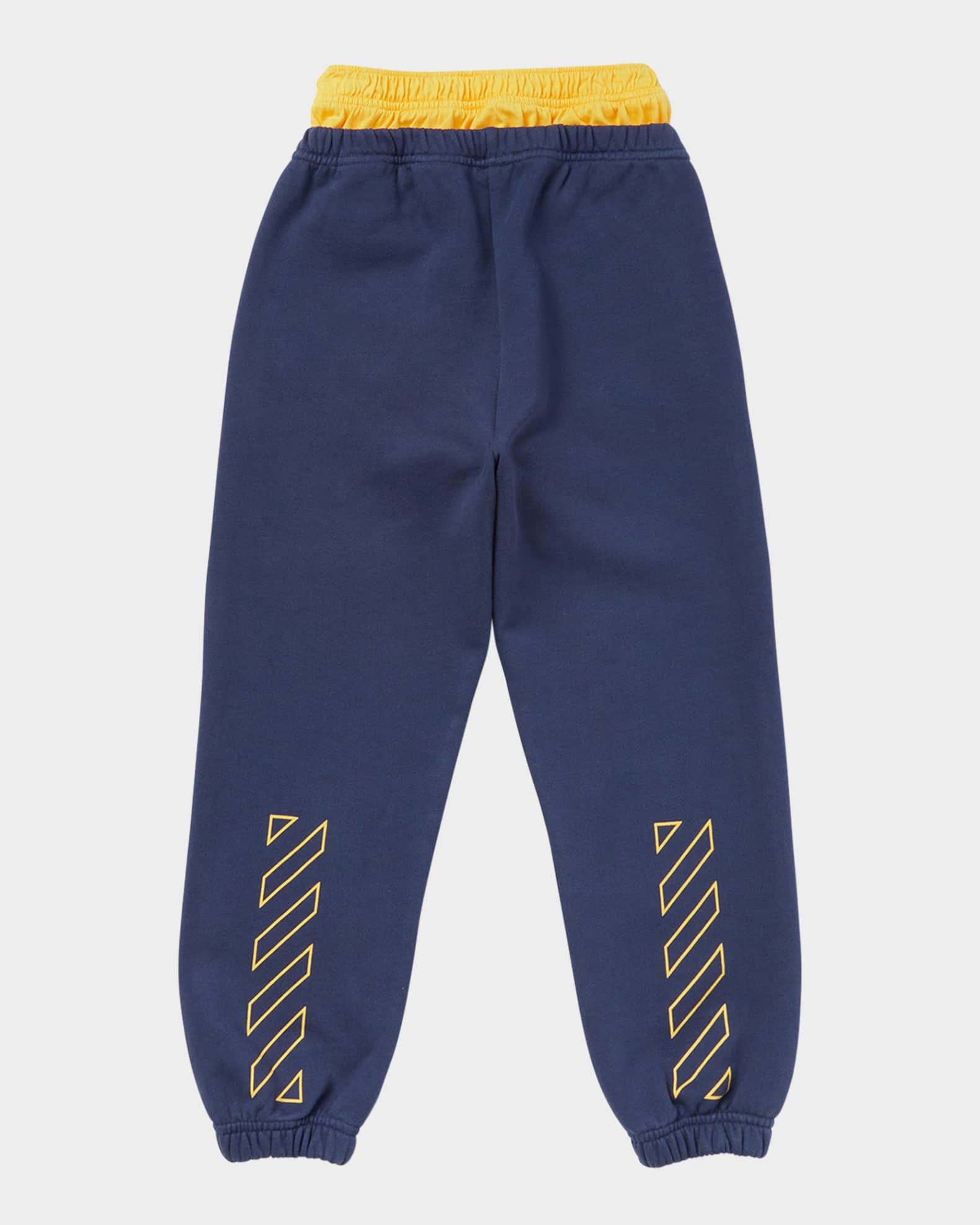 Boy's Off Stamp Two-Tone Sweatpants 1