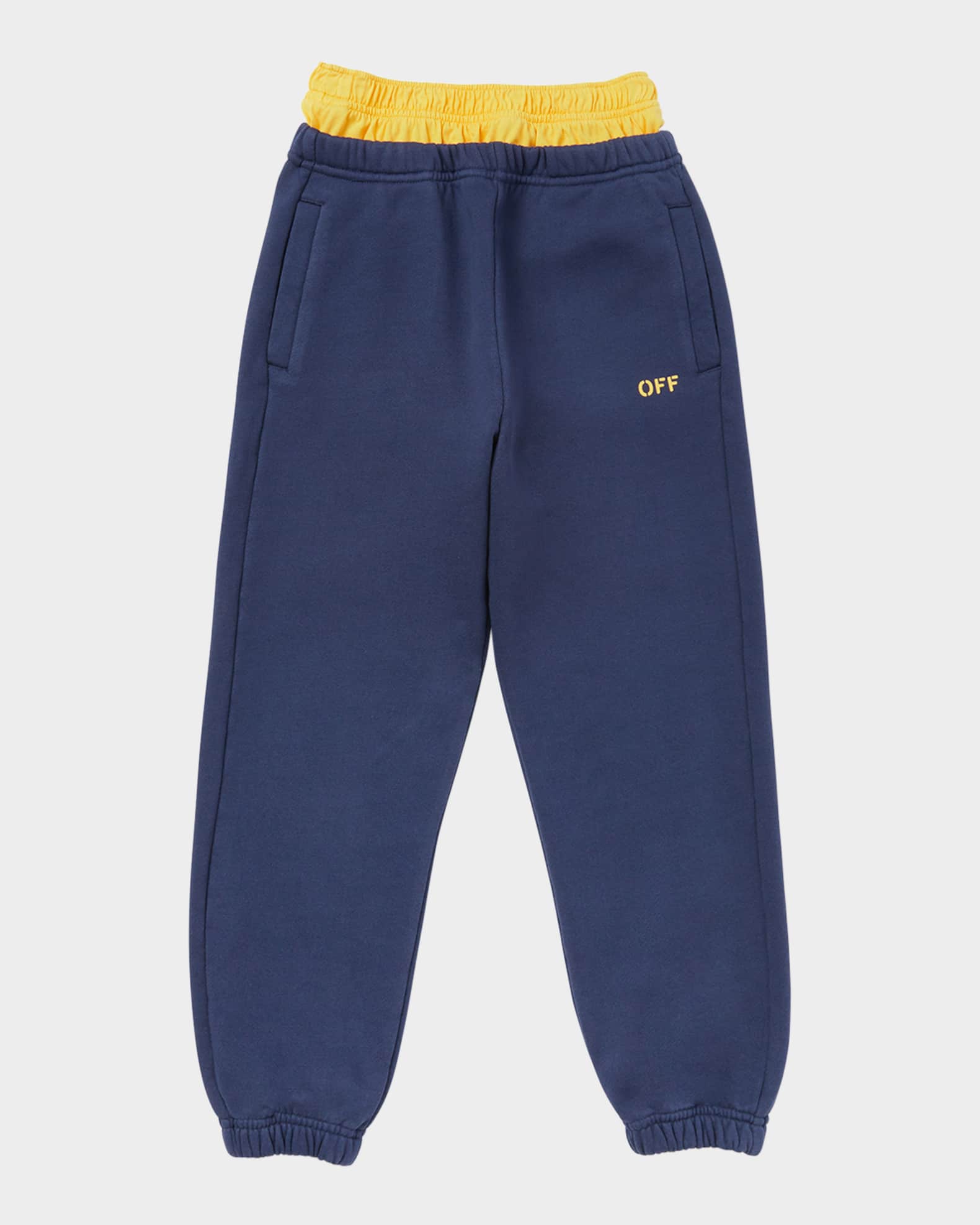 Boy's Off Stamp Two-Tone Sweatpants 0
