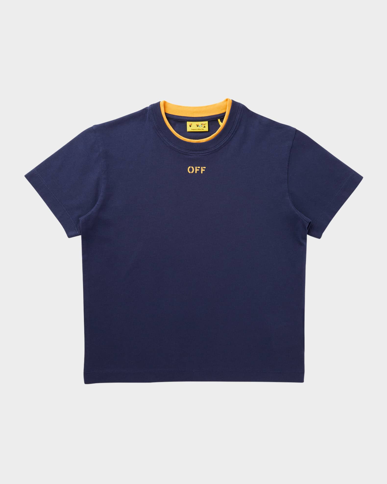 Boy's Off Stamp Logo Short-Sleeve T-Shirt 0