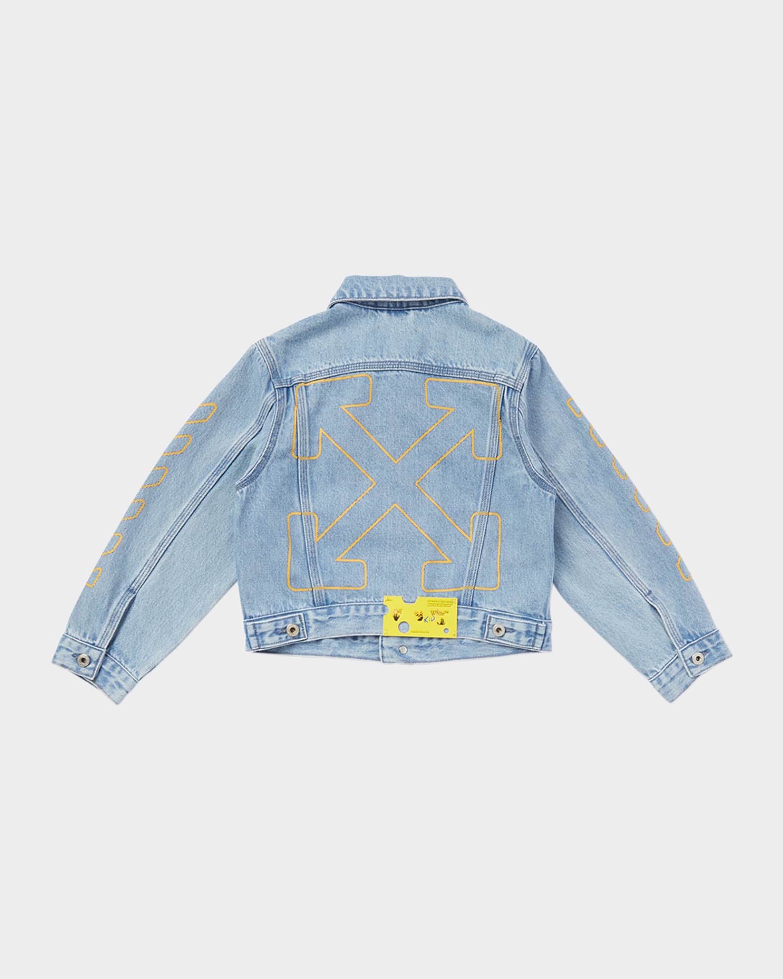 Boy's Bookish Diagonal Logo Denim Jacket 1
