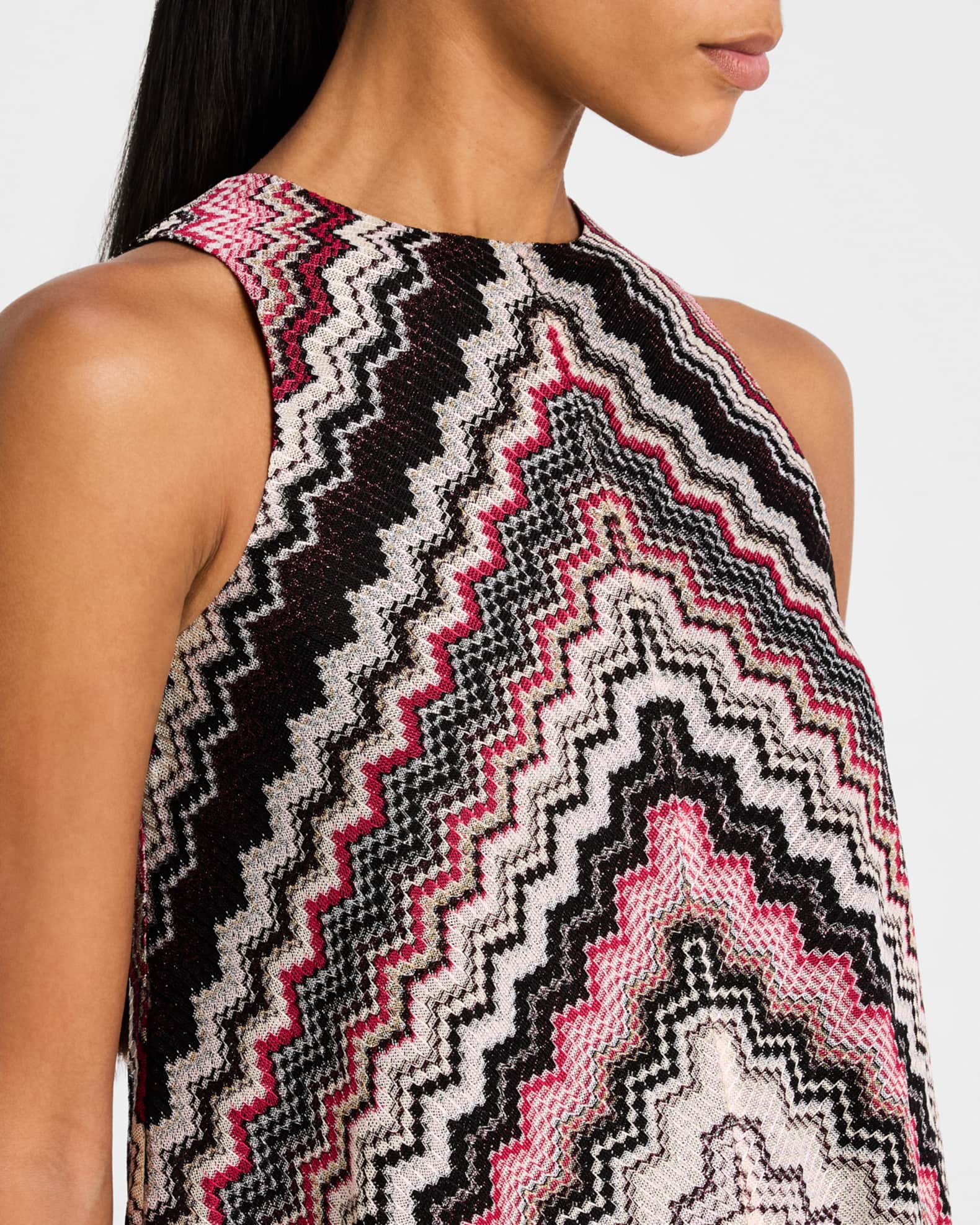 Missoni Metallic Zigzag One-Shoulder Dress | Nordstrom