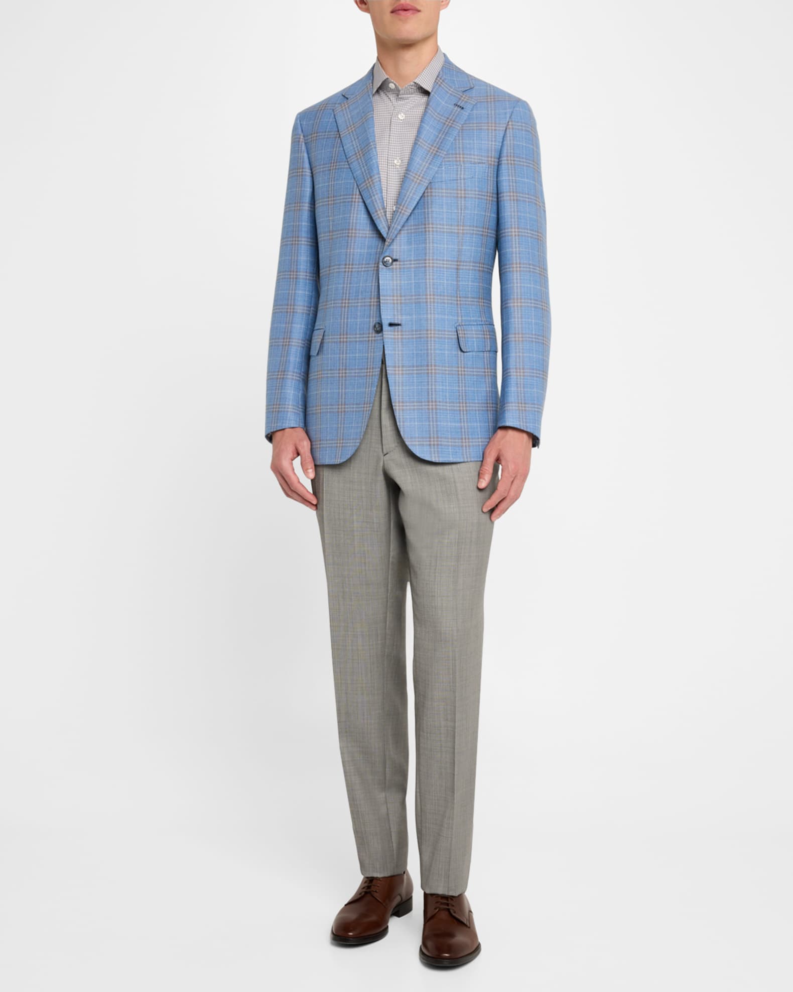 Men's Wool Plaid Sport Coat 1