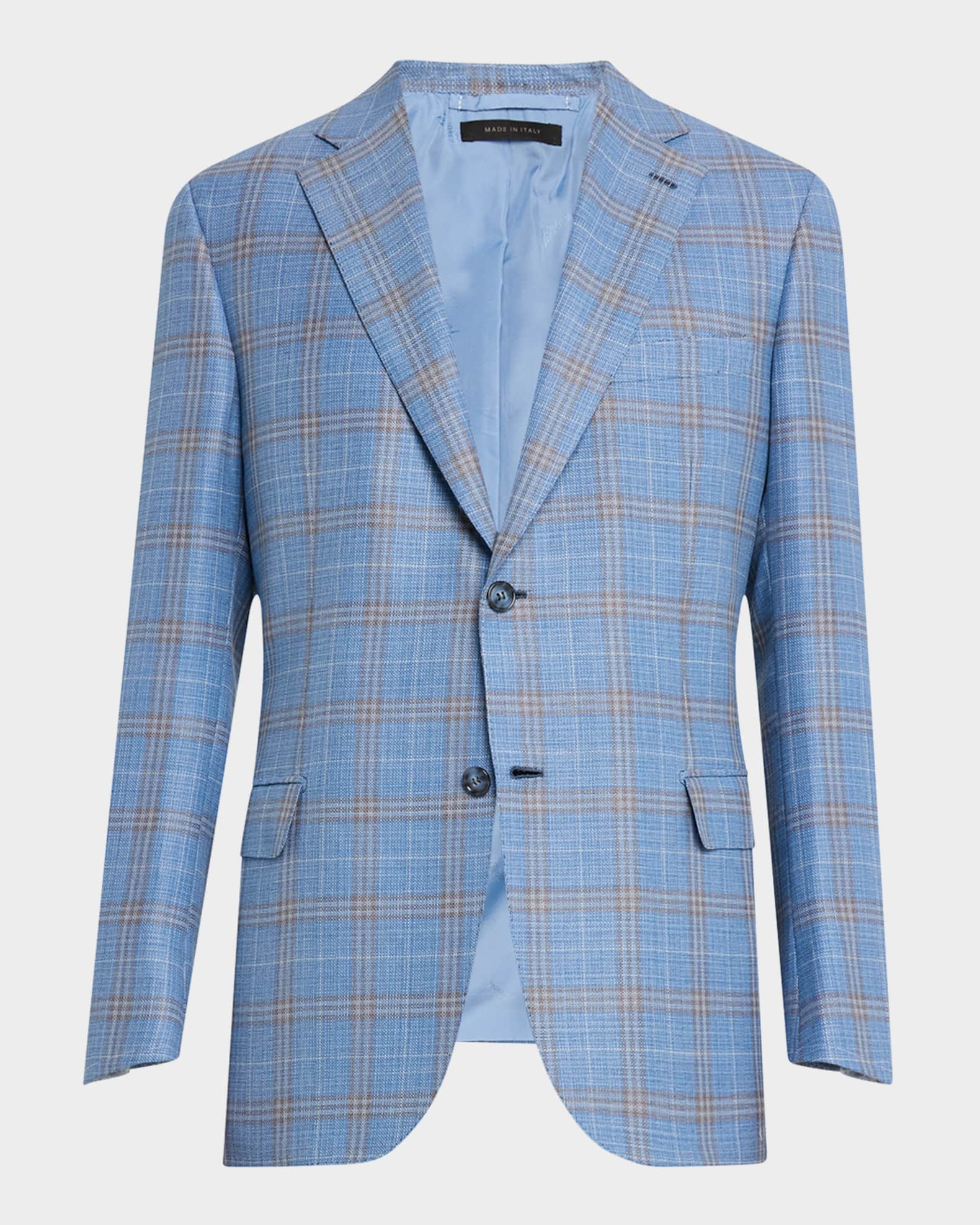 Men's Wool Plaid Sport Coat 0