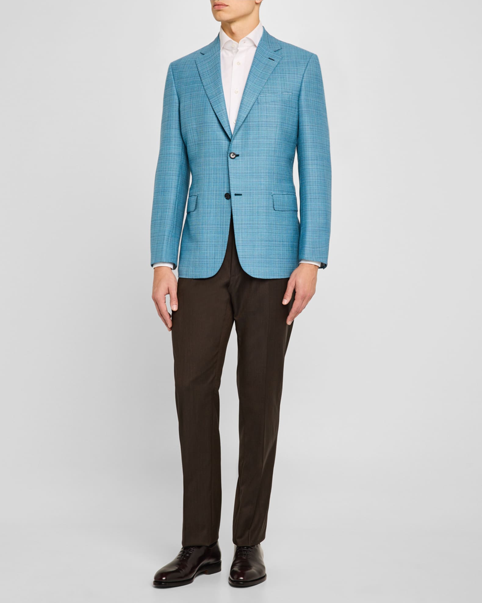 Men's Textured Wool Blazer 1