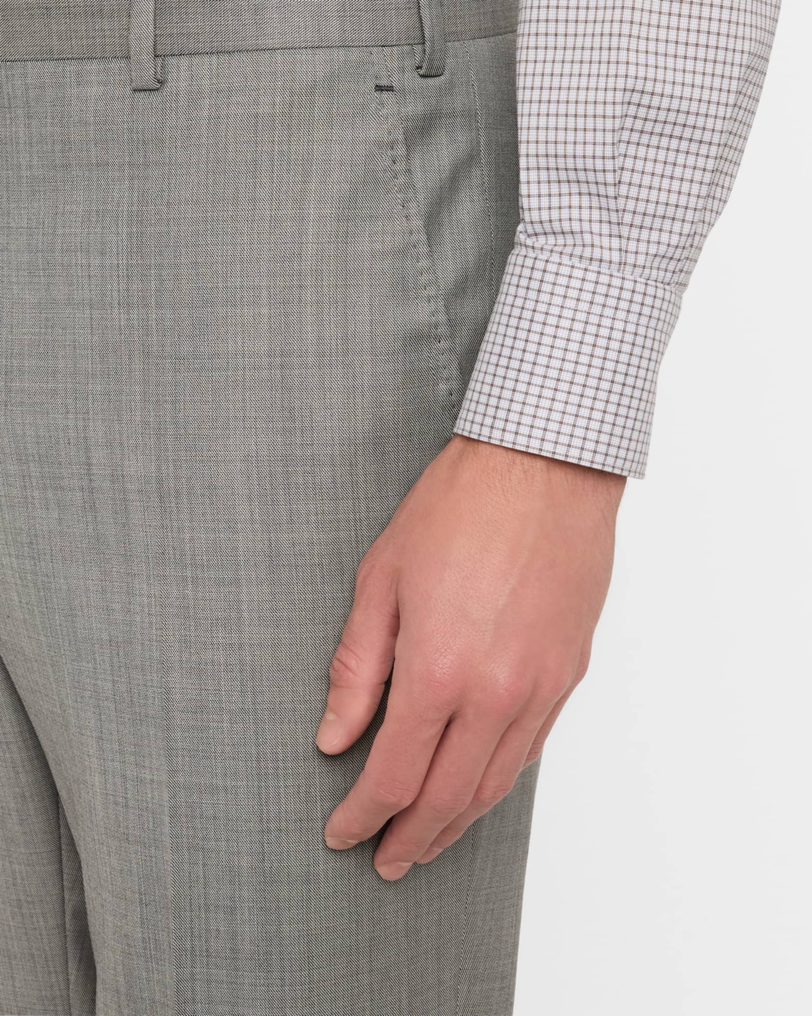Men's Wool Sharkskin Suit 1