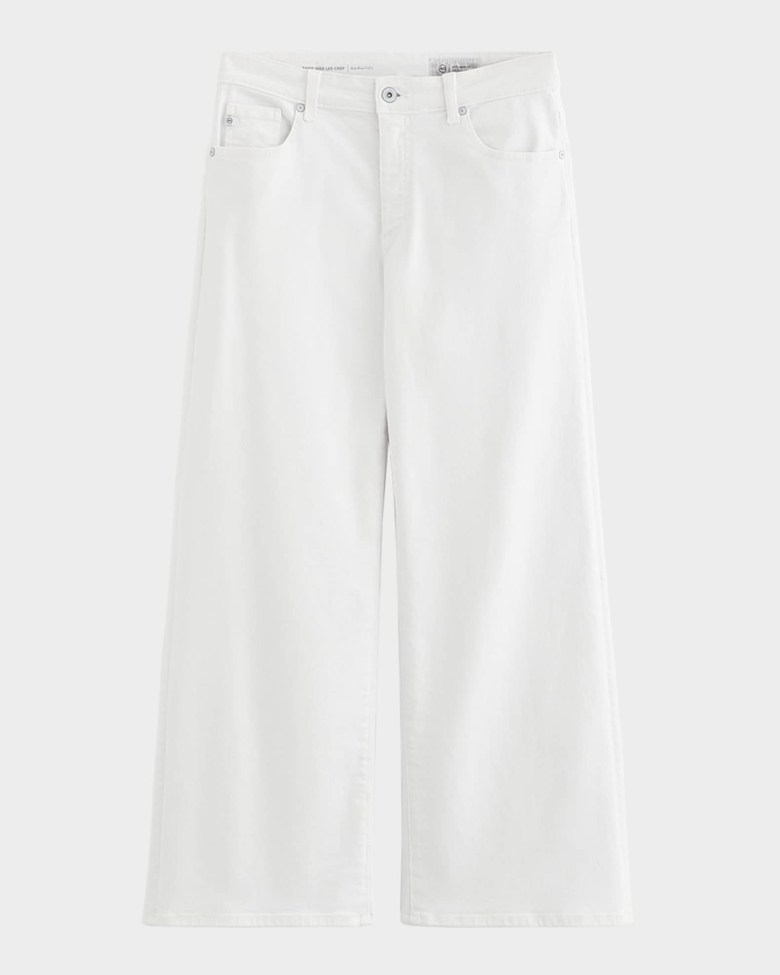 Saige Wide-Leg Crop Jeans 0