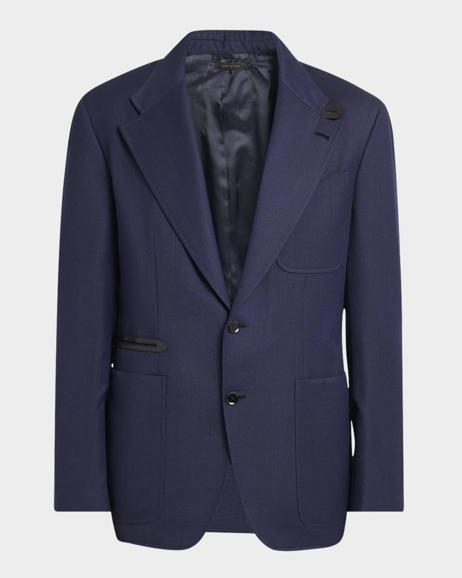 Brioni made in Italy Pコート Brioni Men's Wool Single-Breasted Travel Sport Coat | Neiman Marcus