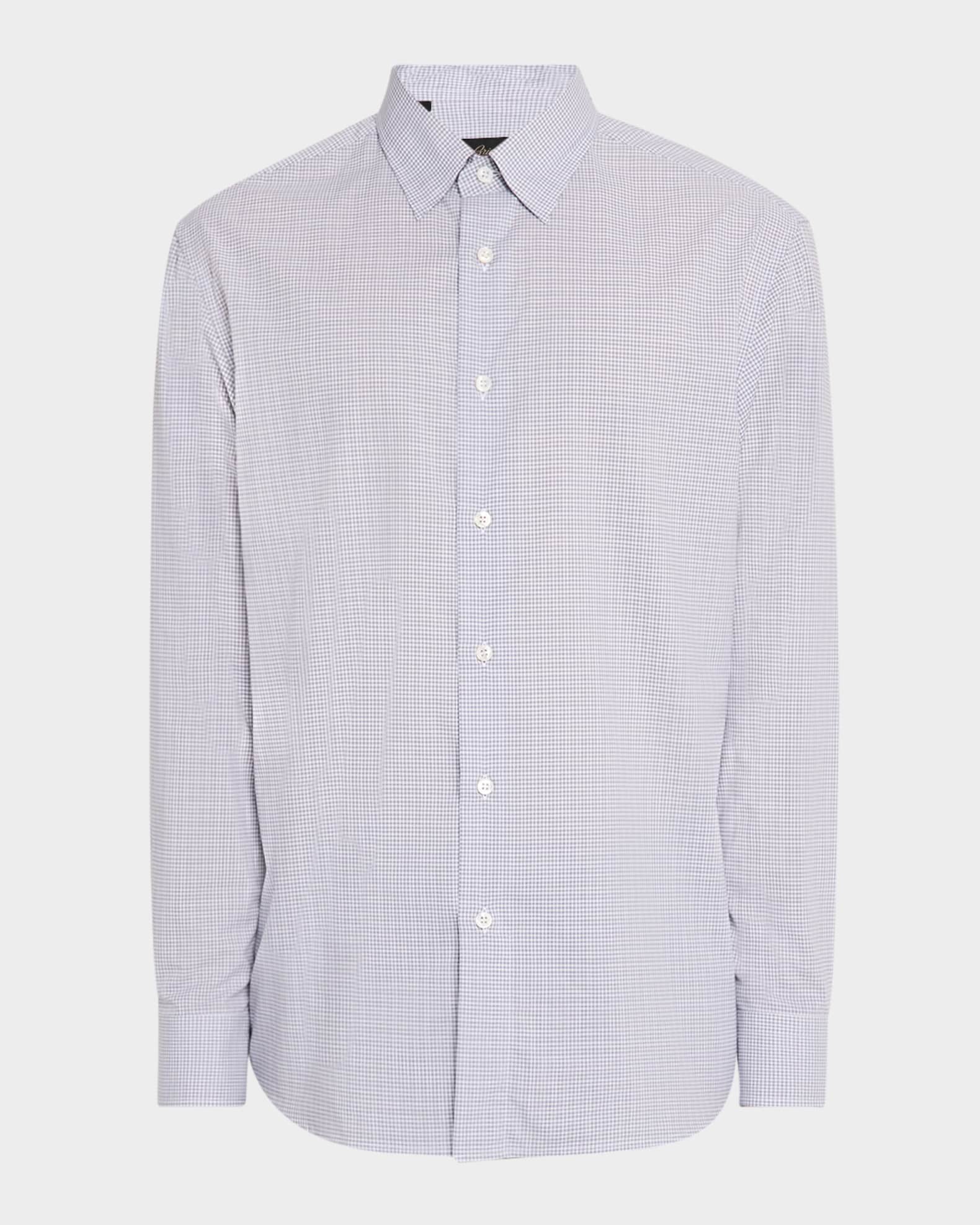 Men's Cotton Micro-Check Sport Shirt 0