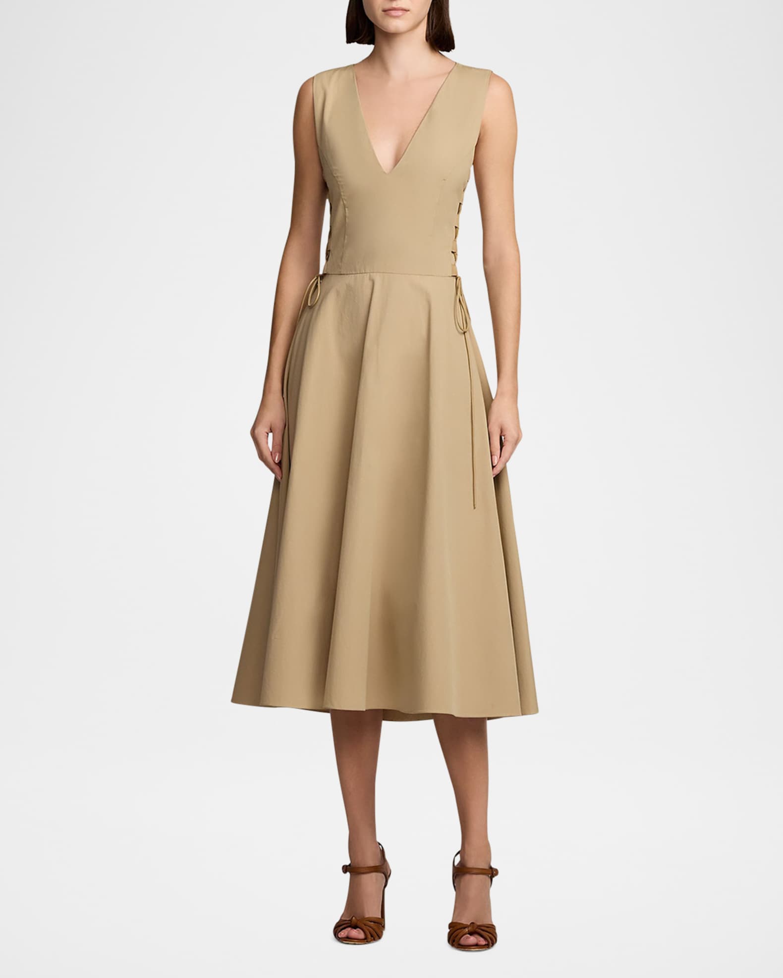 Renna Cotton Gabardine Day Dress 1