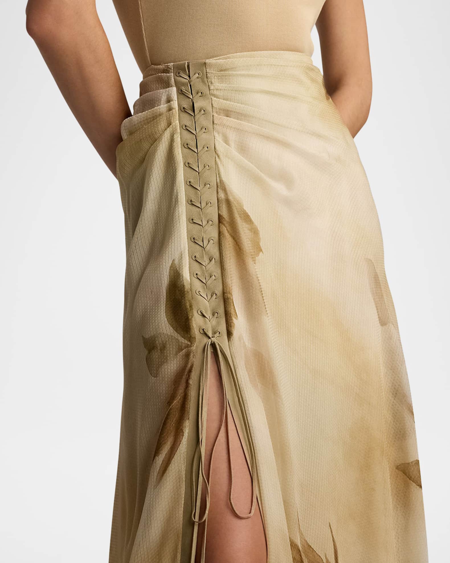 Silk gauze skirt discount