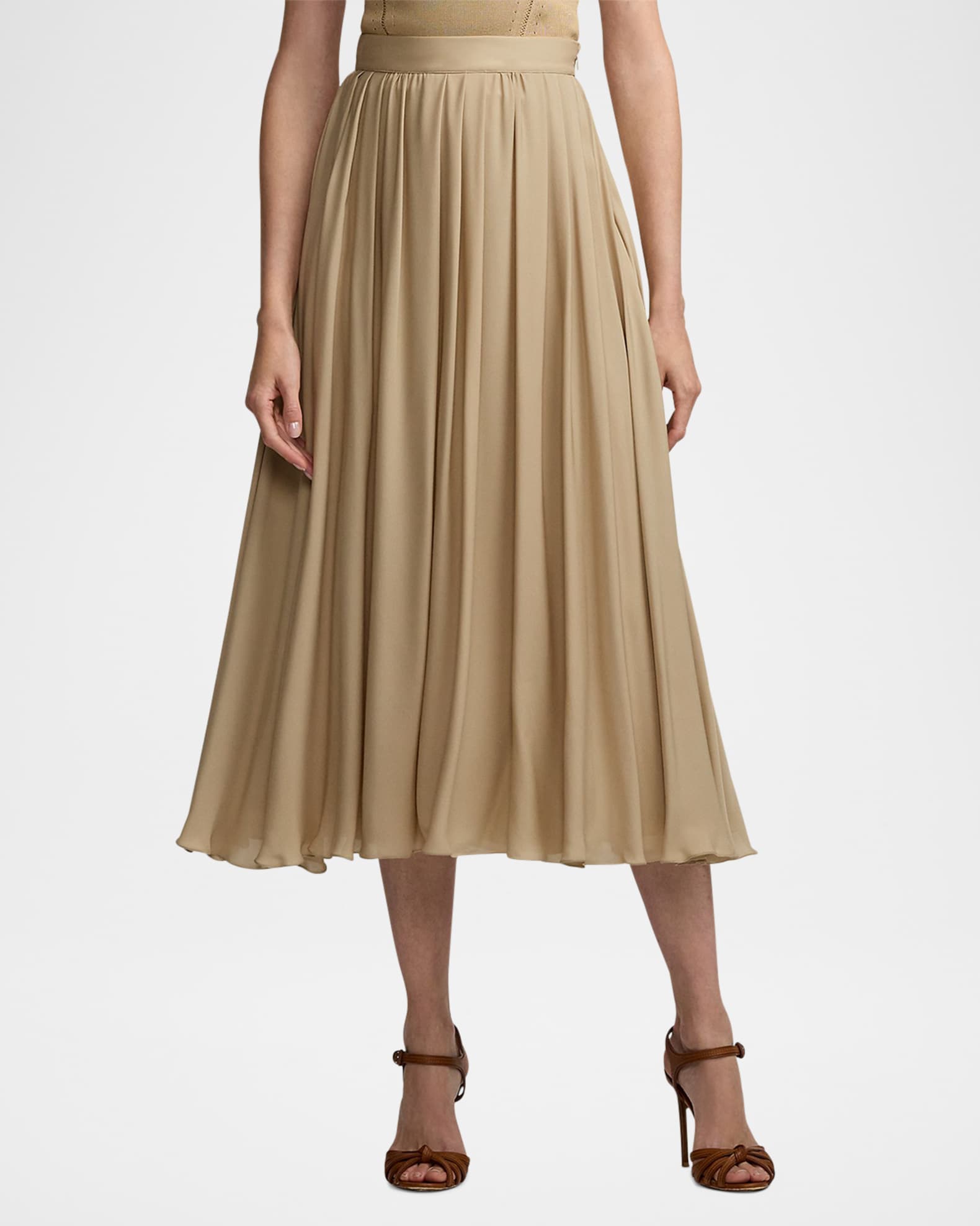 Silk georgette skirt top