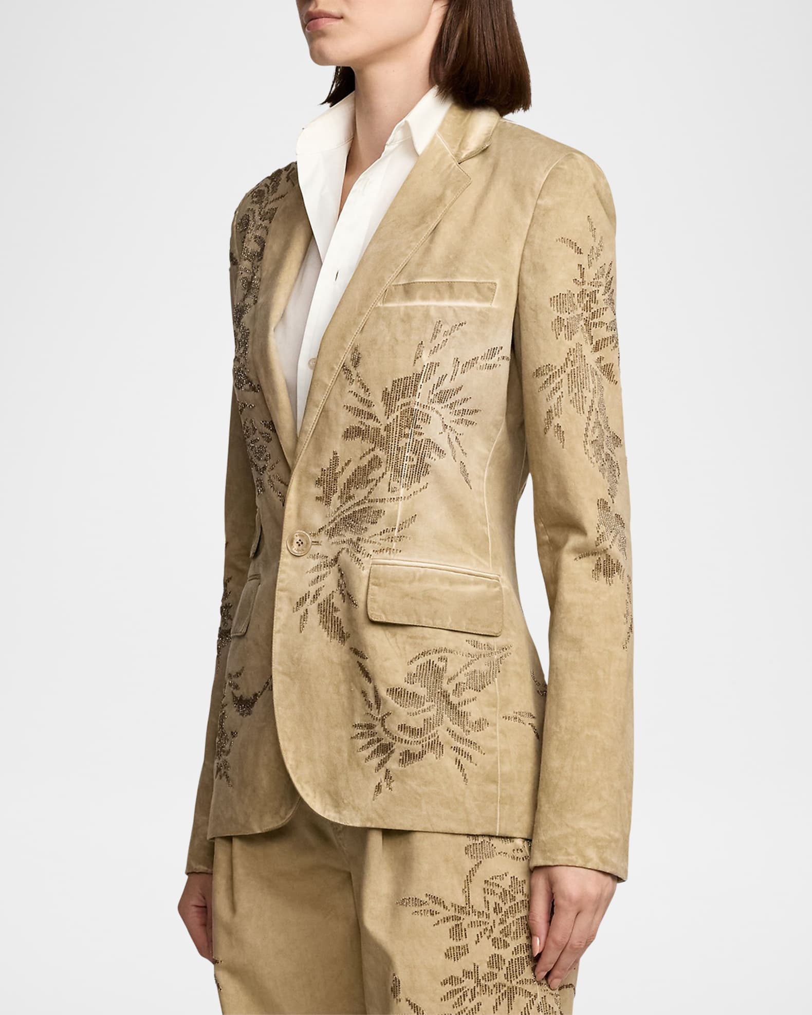 Ralph Lauren Collection Parker Embellished Cotton Chino