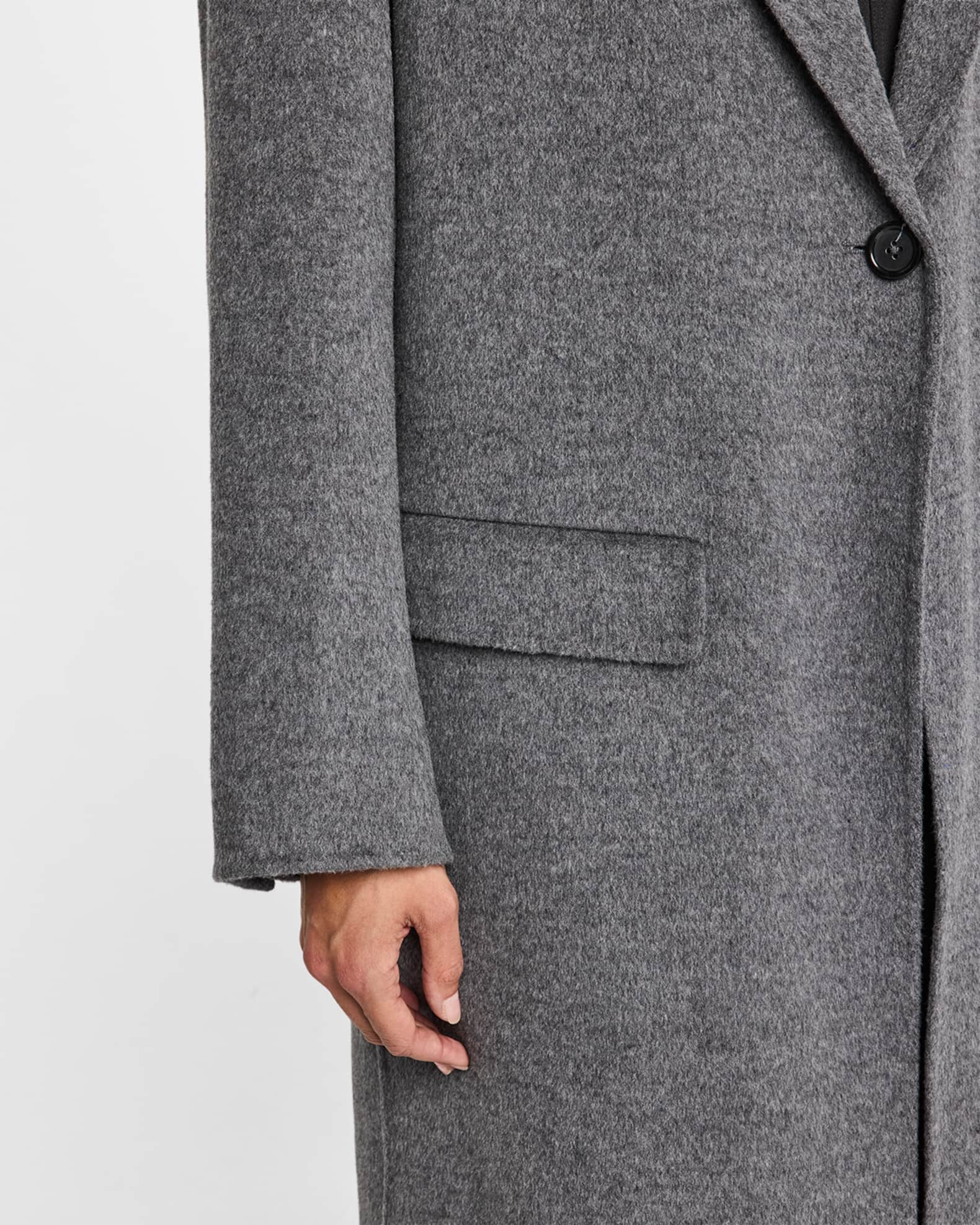 Toteme Long Classic Wool Coat | Neiman Marcus