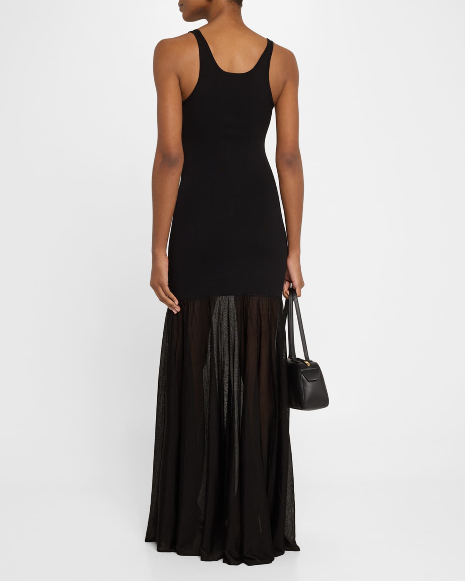 Toteme Black Evening Tank Maxi Dress