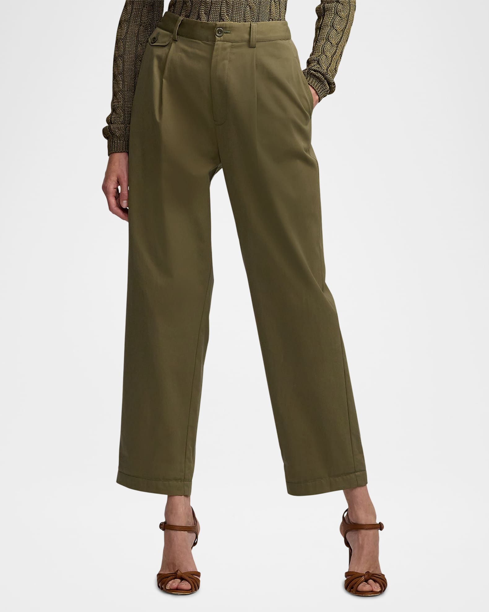 Ralph Lauren Collection Gordon Cotton Gabardine Pants | Neiman Marcus
