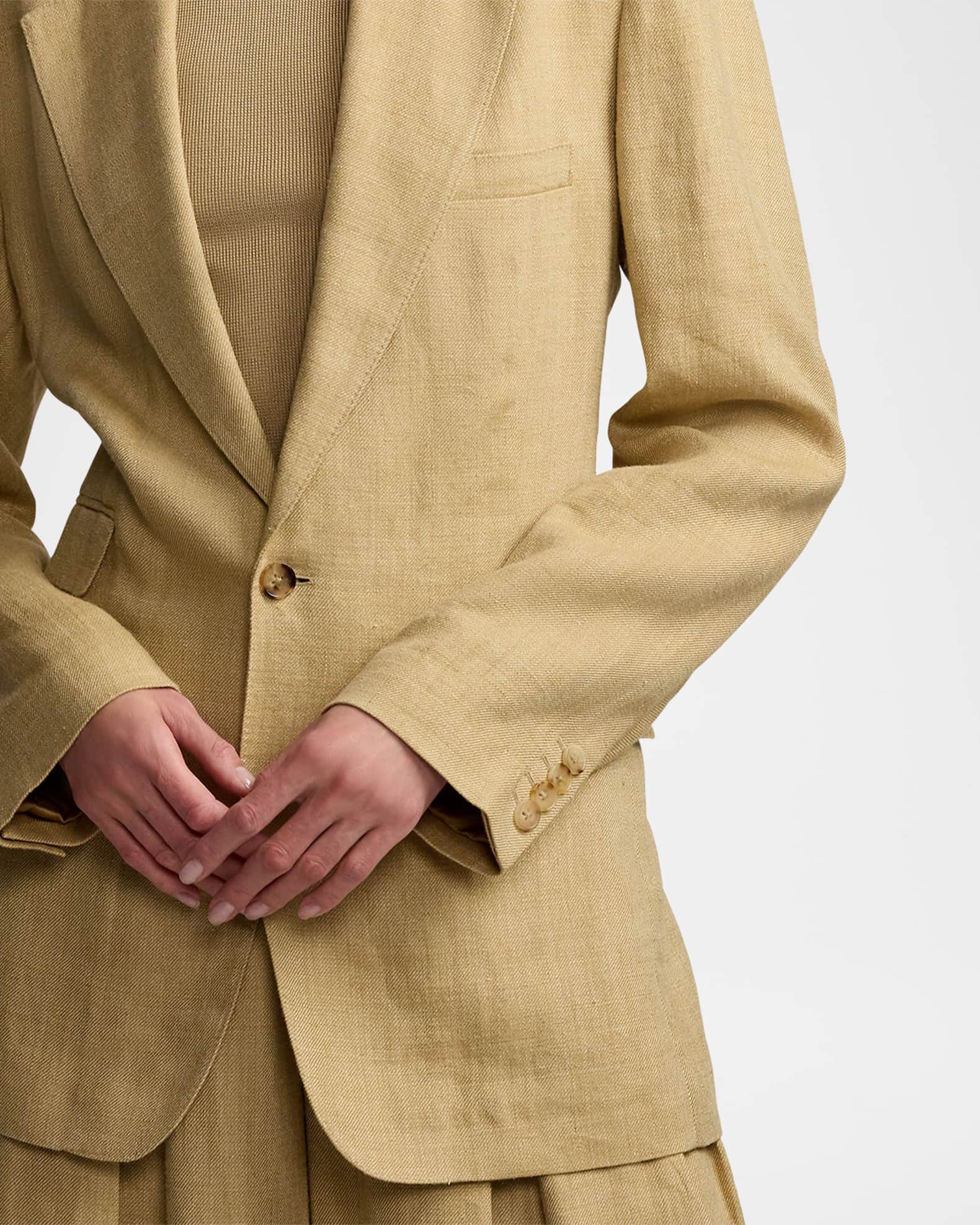 Ralph Lauren Collection Russell Silk-Linen Twill Jacket