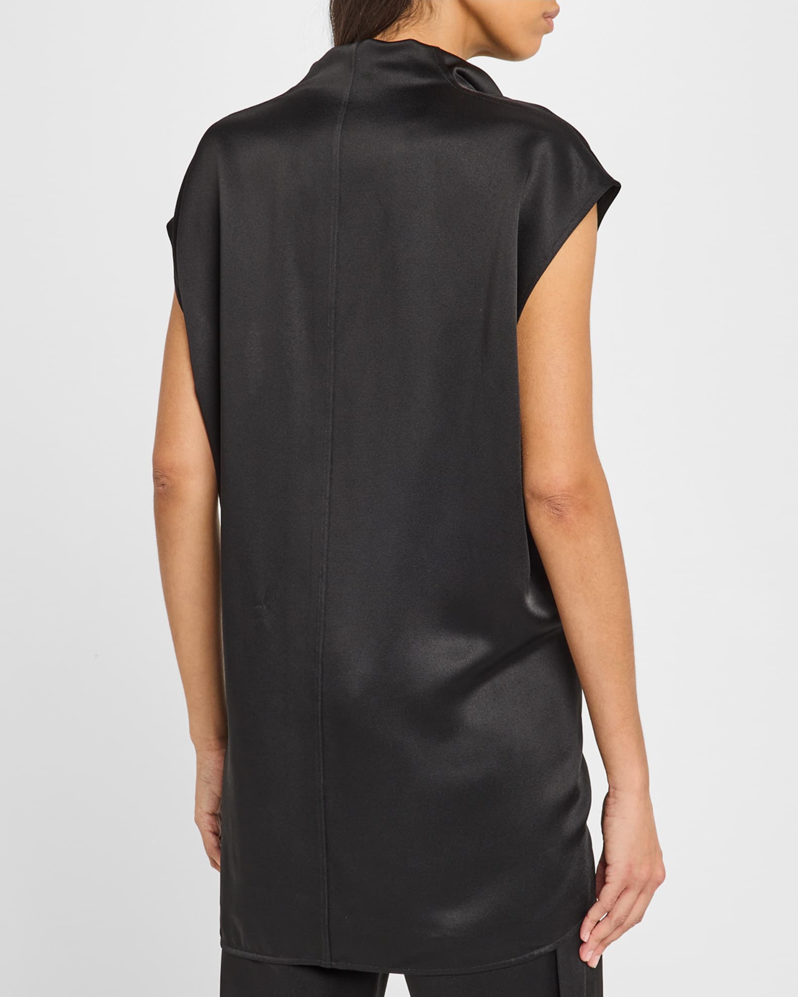 Sleeveless Funnel Neck Top