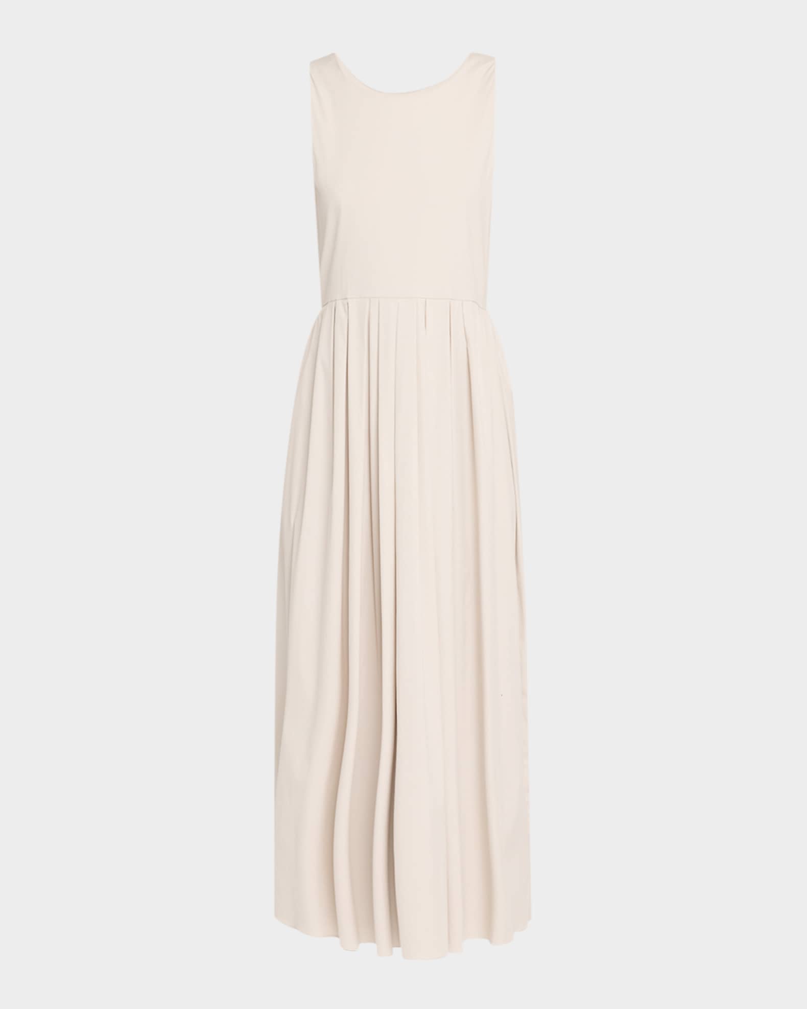 Moira Pleated Sleeveless Midi Dress 0