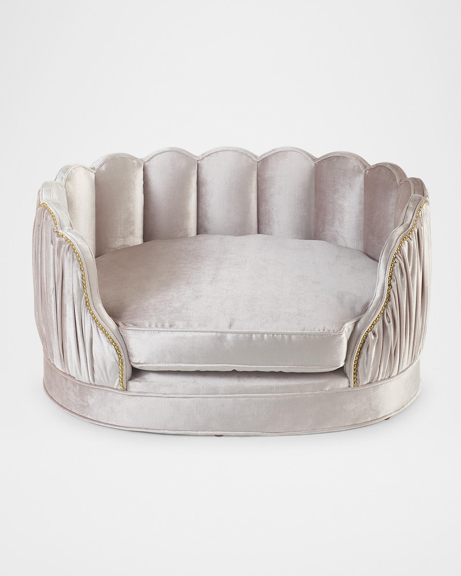 Haute House Lily Rose Velvet Pet Bed | Neiman Marcus
