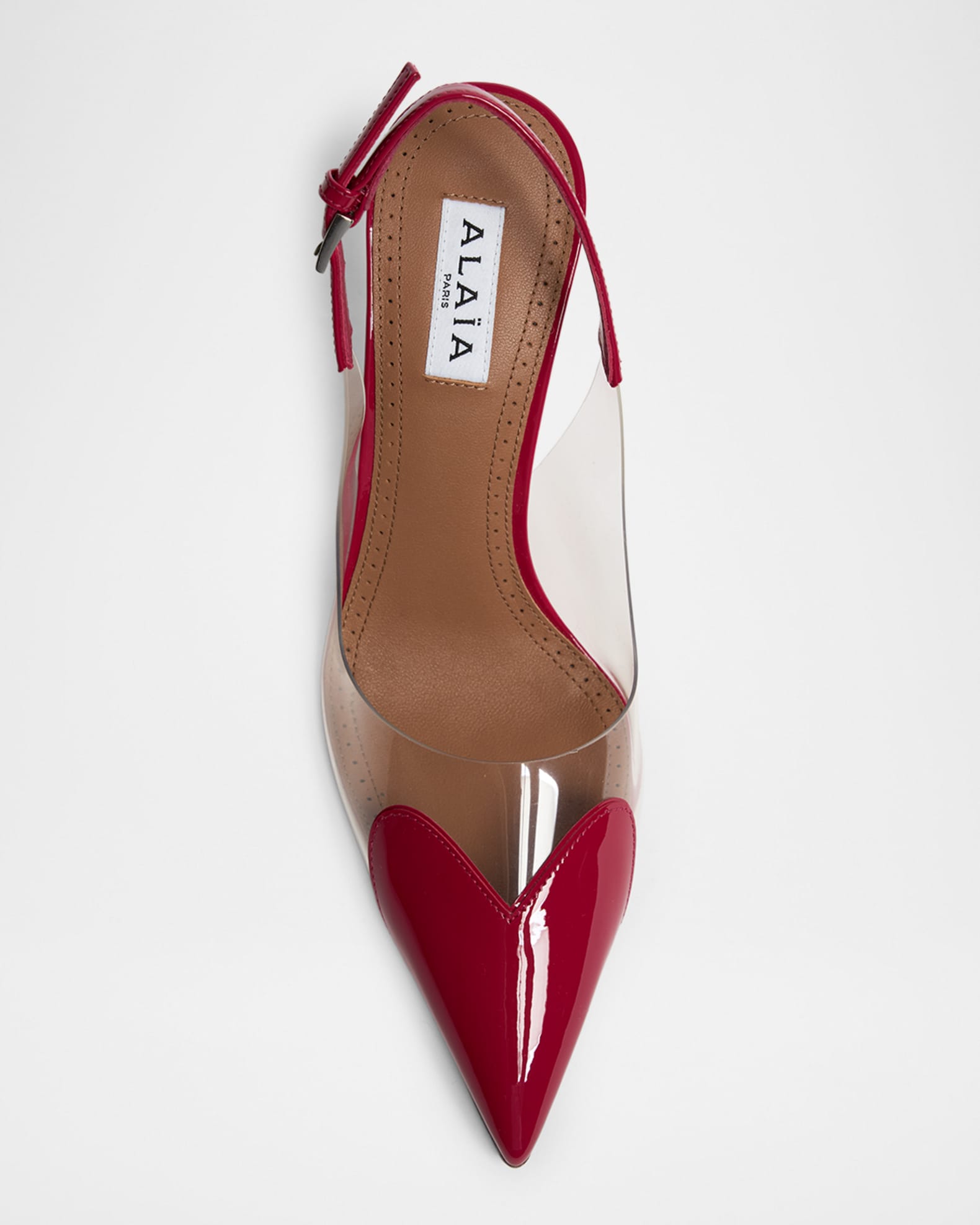 Coeur Clear Patent Heart-Toe Slingback Pumps | Neiman Marcus