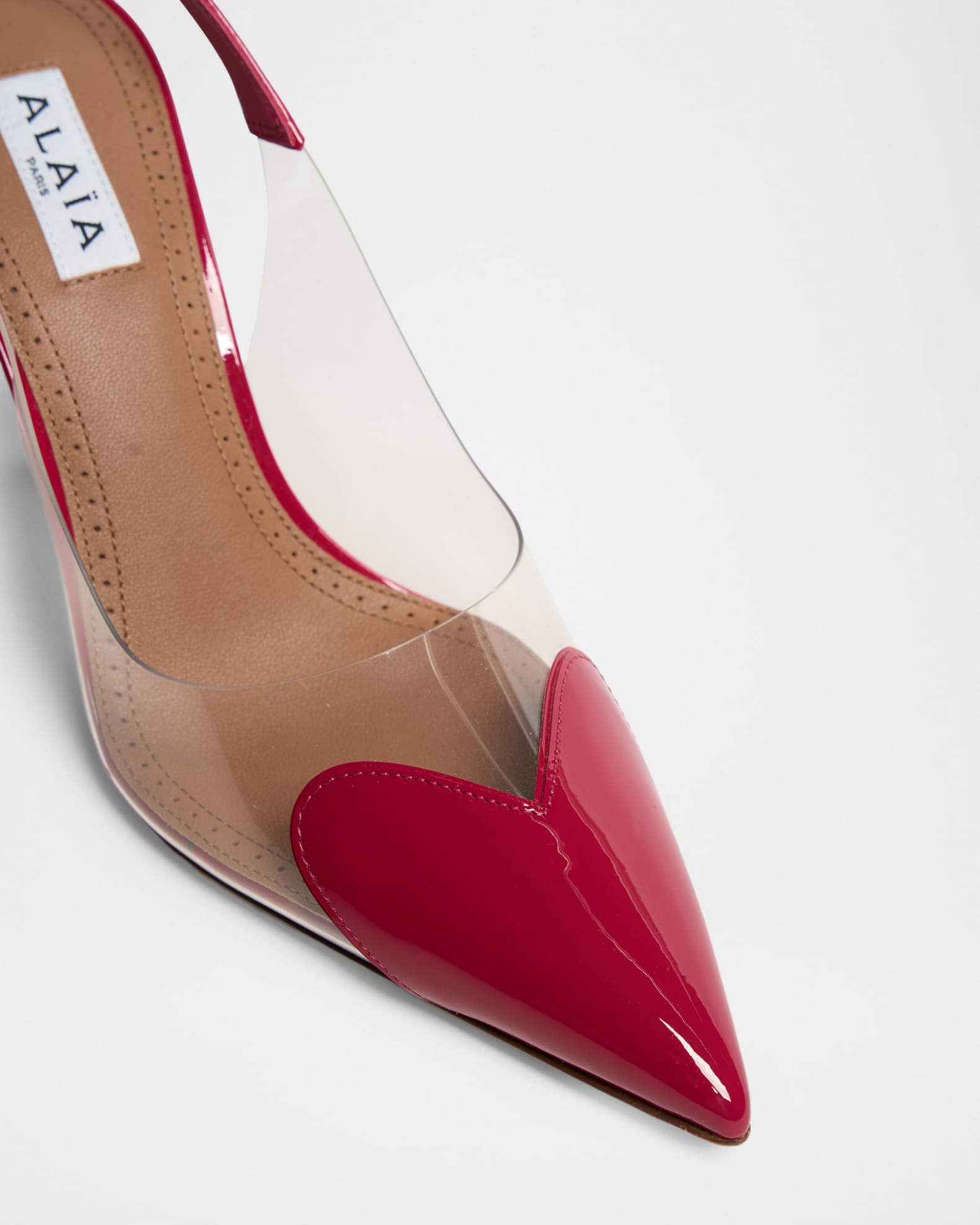 Coeur Clear Patent Heart-Toe Slingback Pumps | Neiman Marcus
