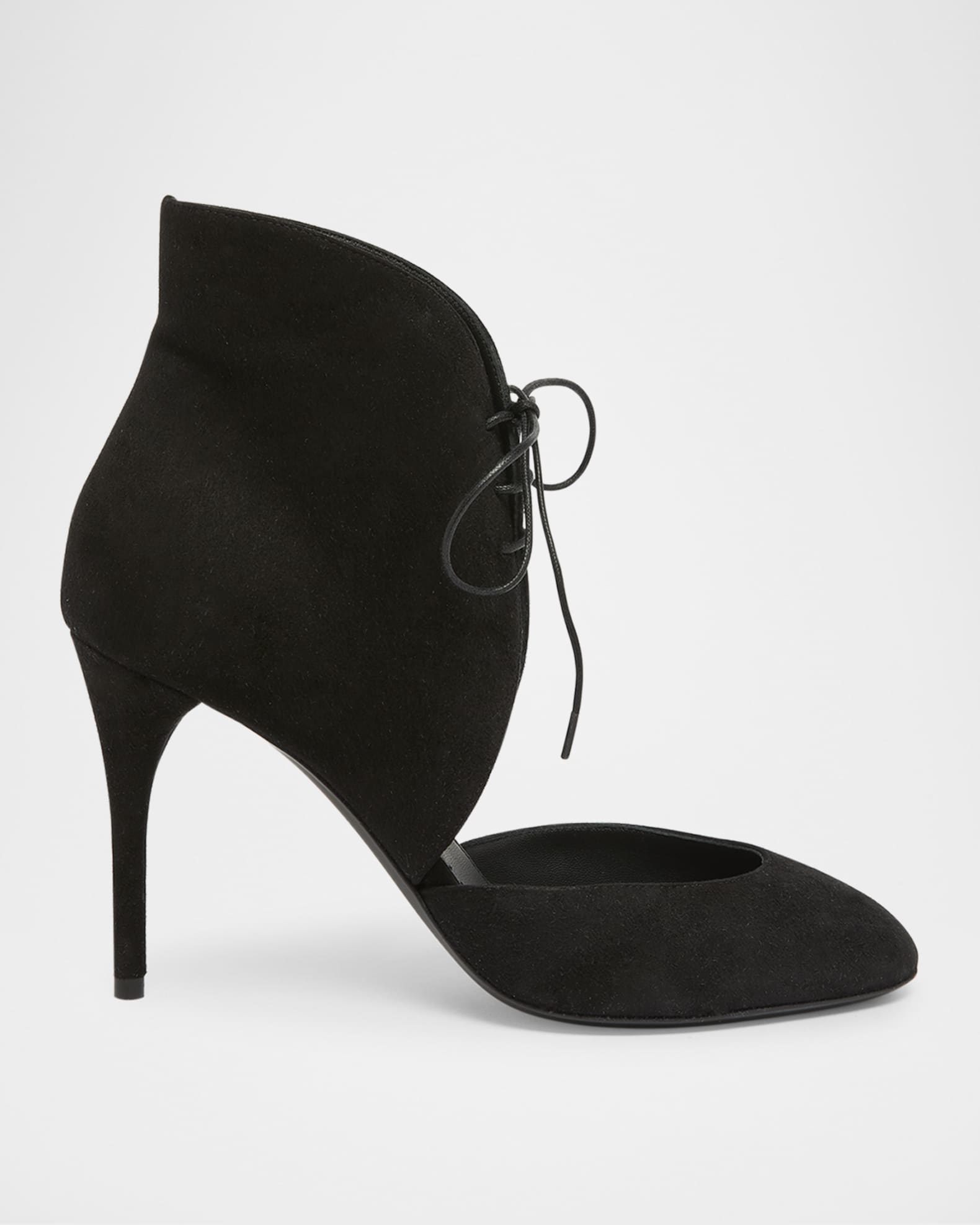 Suede lace up pumps hot sale