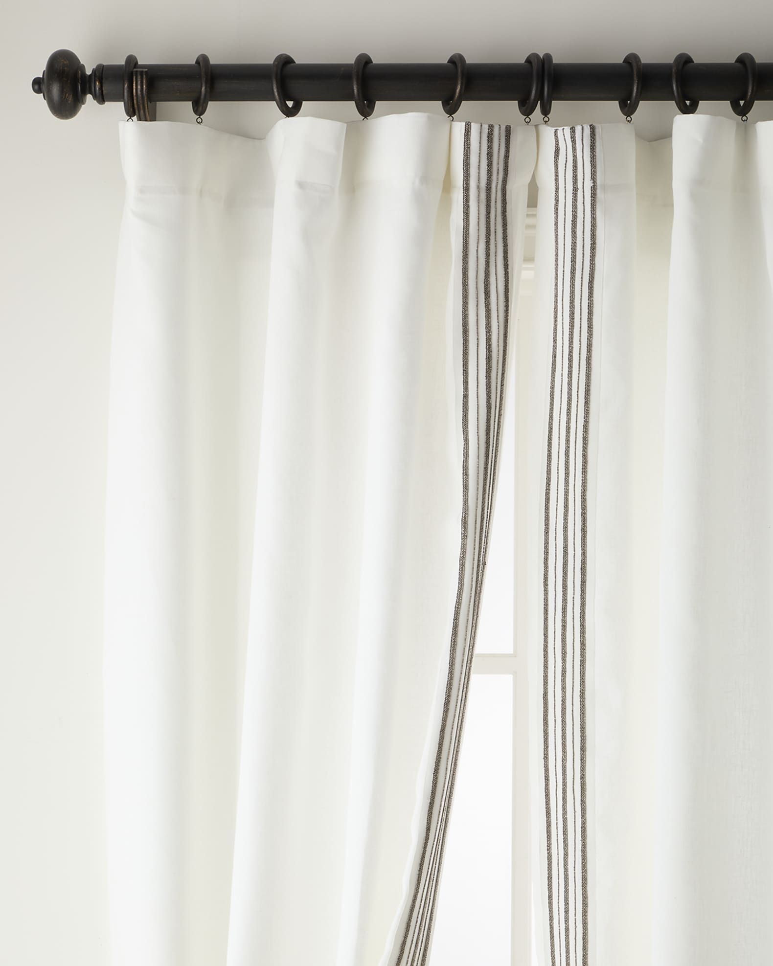 Trelli Light-Filtering Linen Drapery Panels, 52" x 108" - Set of 2 1