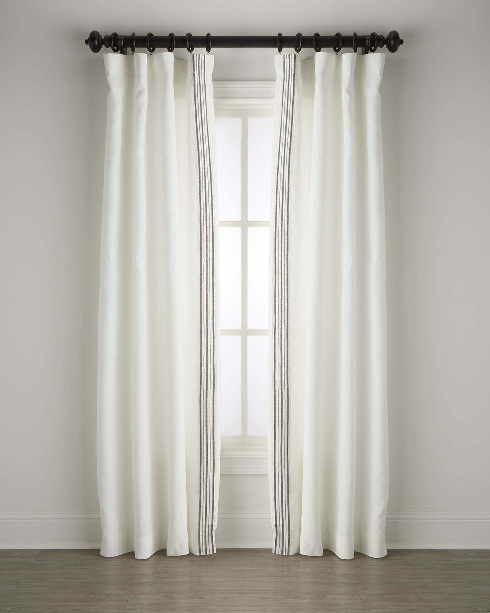 Trelli Light-Filtering Linen Drapery Panels, 52" x 108" - Set of 2 0
