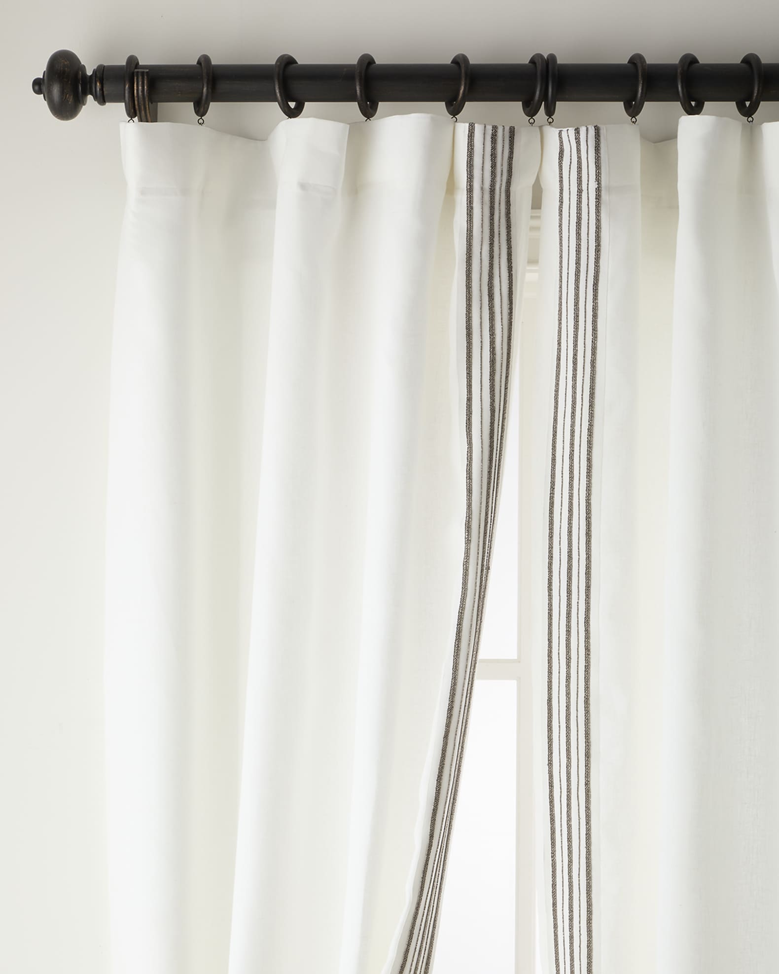 Trelli Light-Filtering Linen Drapery Panels, 52" x 96" - Set of 2 1
